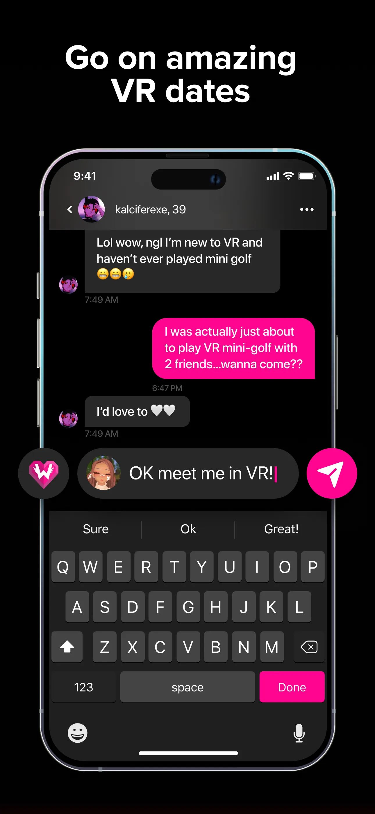 Nevermet - VR Dating Metaverse iphone screenshot 6