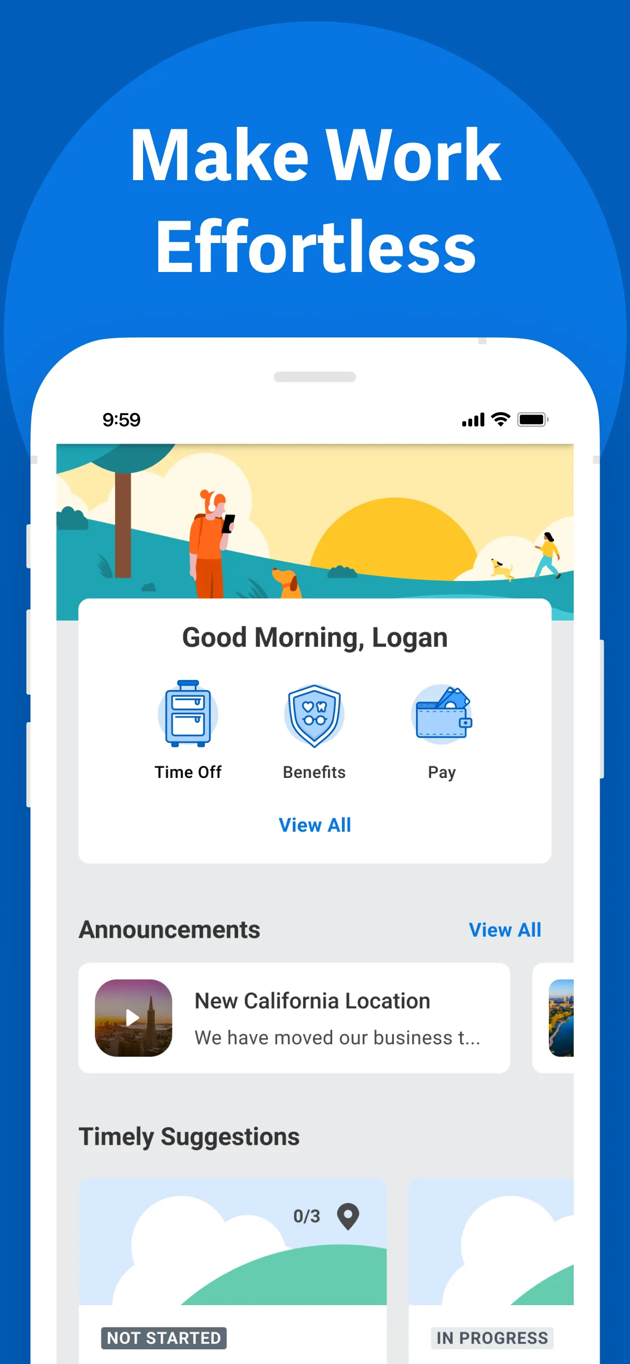 Workday iphone screenshot 1