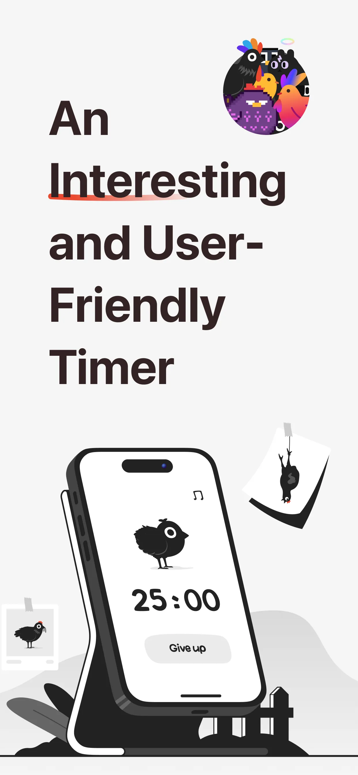 ChickFocus: Pomodoro Timer iphone screenshot 2