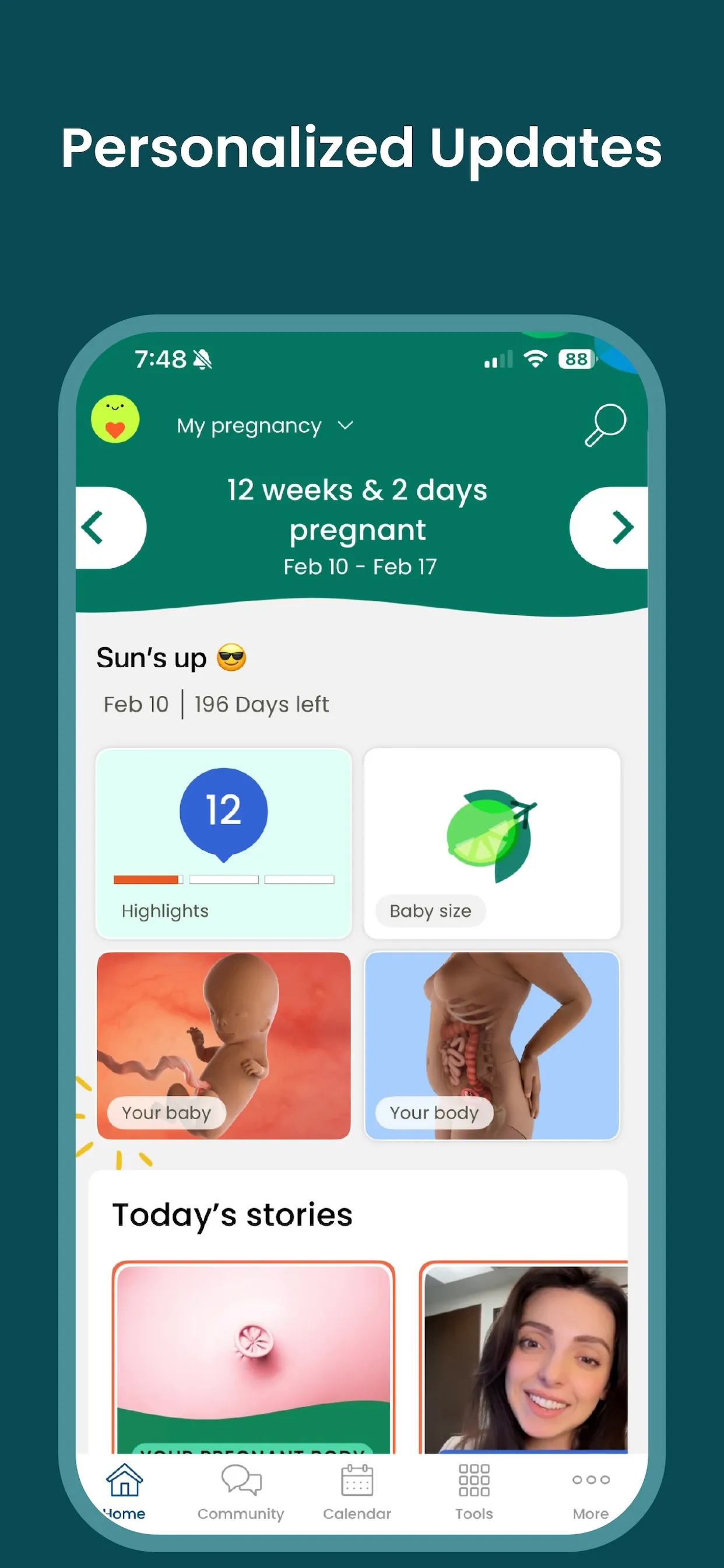 BabyCenter Track Pregnancy App iphone screenshot 2