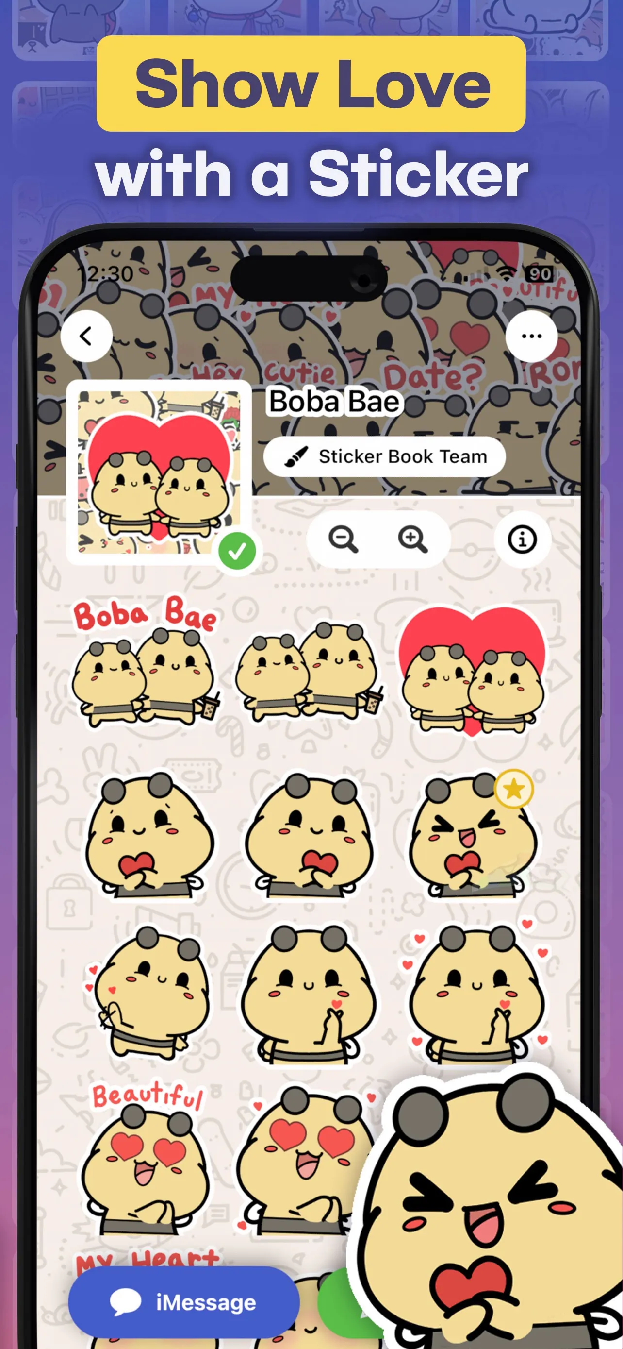 Sticker Book for iMessage GIFs iphone screenshot 7