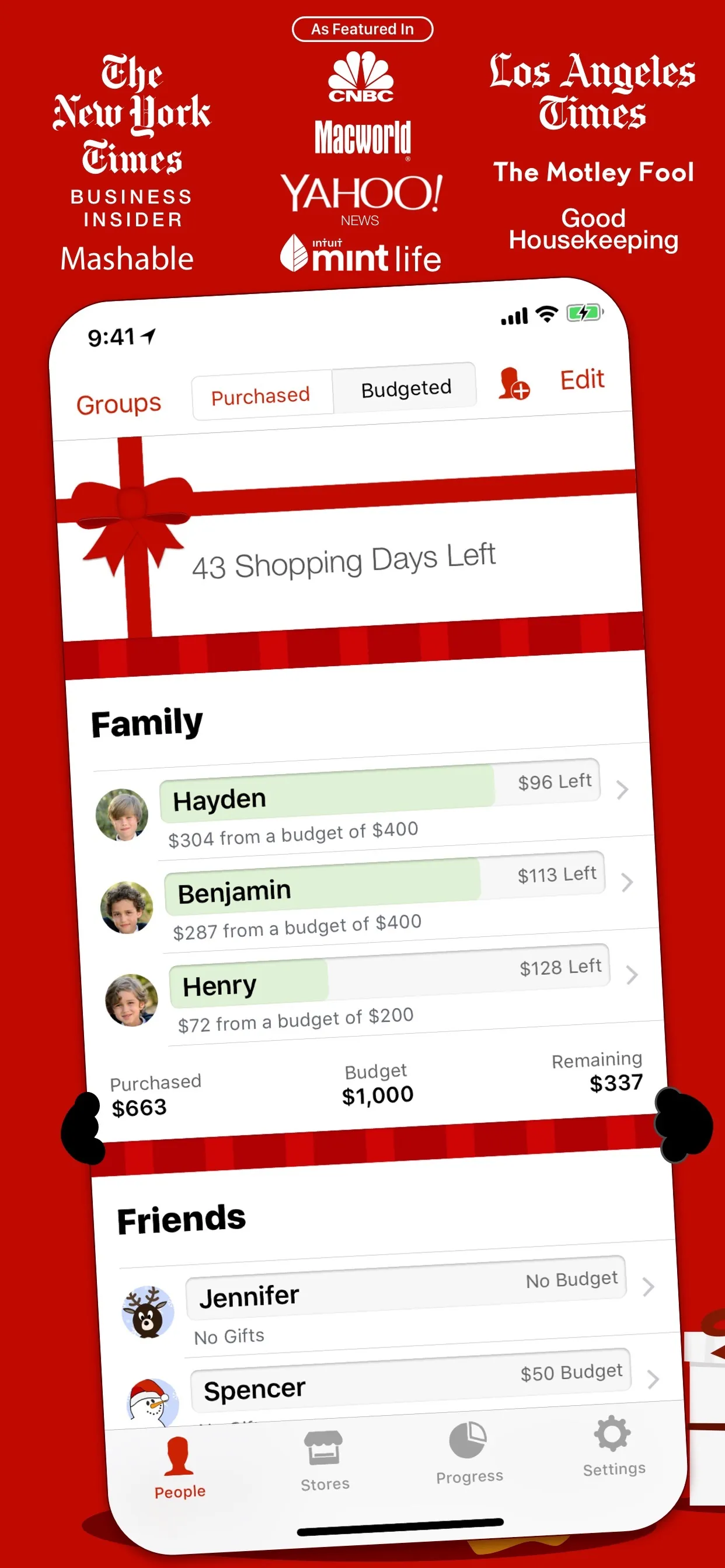 The Christmas List iphone screenshot 2