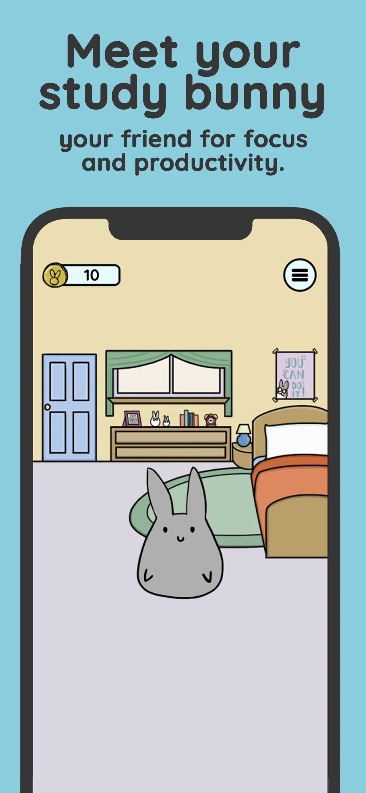 Study Bunny: Focus Timer iphone screenshot 1