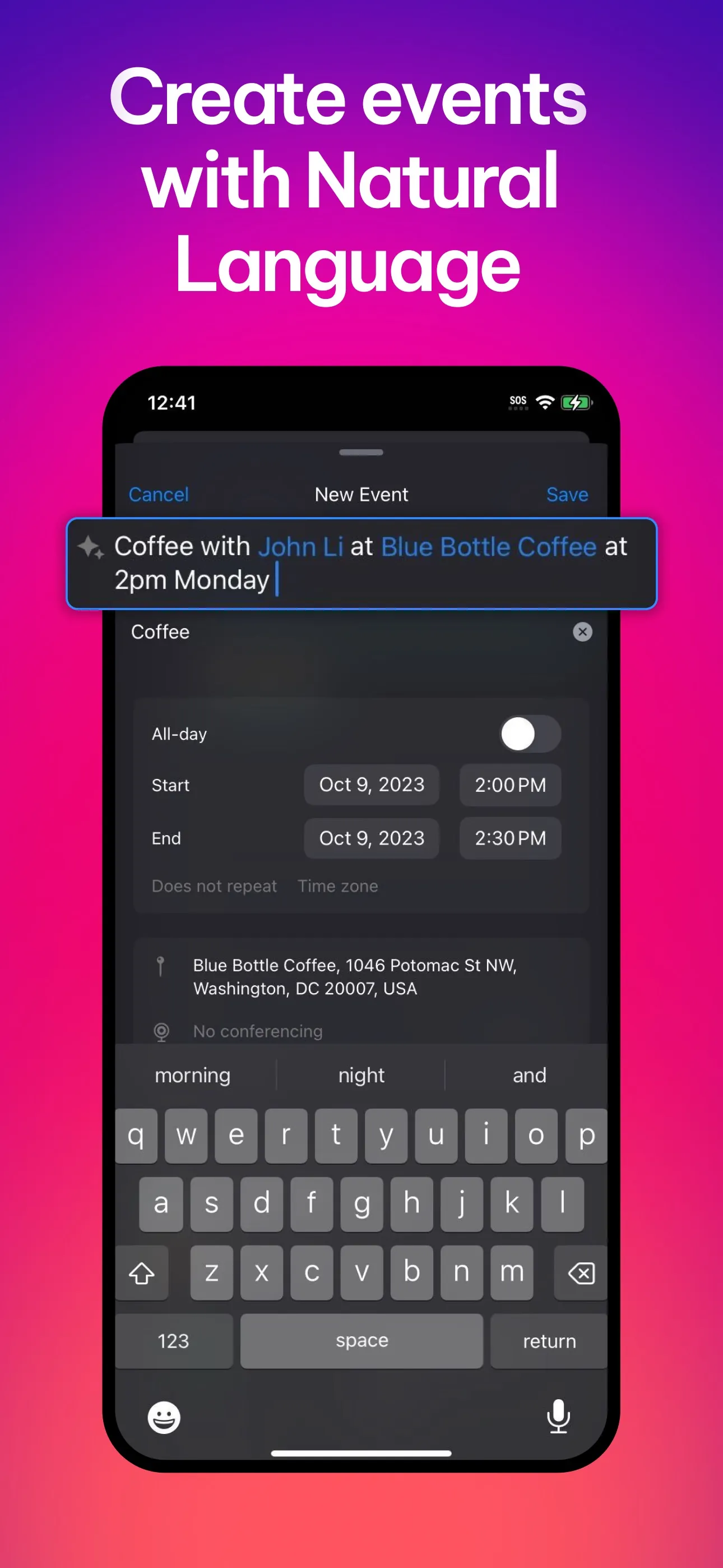 Vimcal: Calendar and Schedule iphone screenshot 2