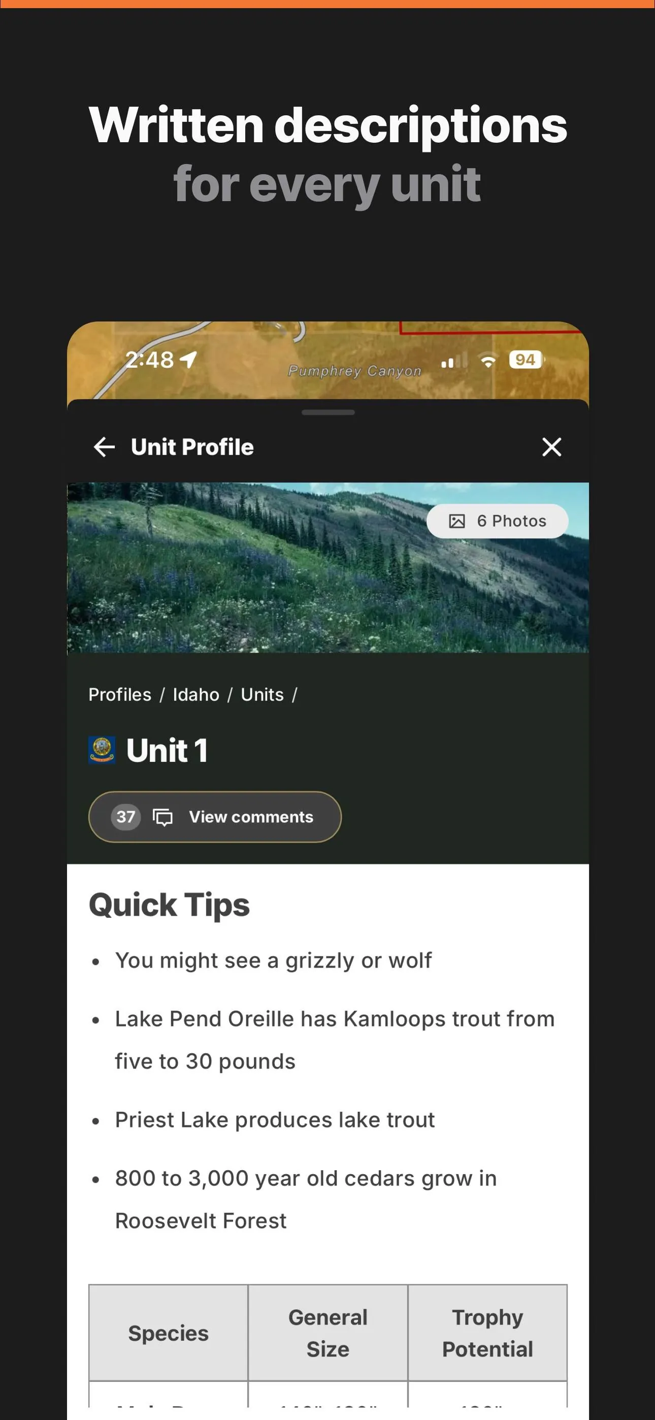 GOHUNT / Research & Maps iphone screenshot 5