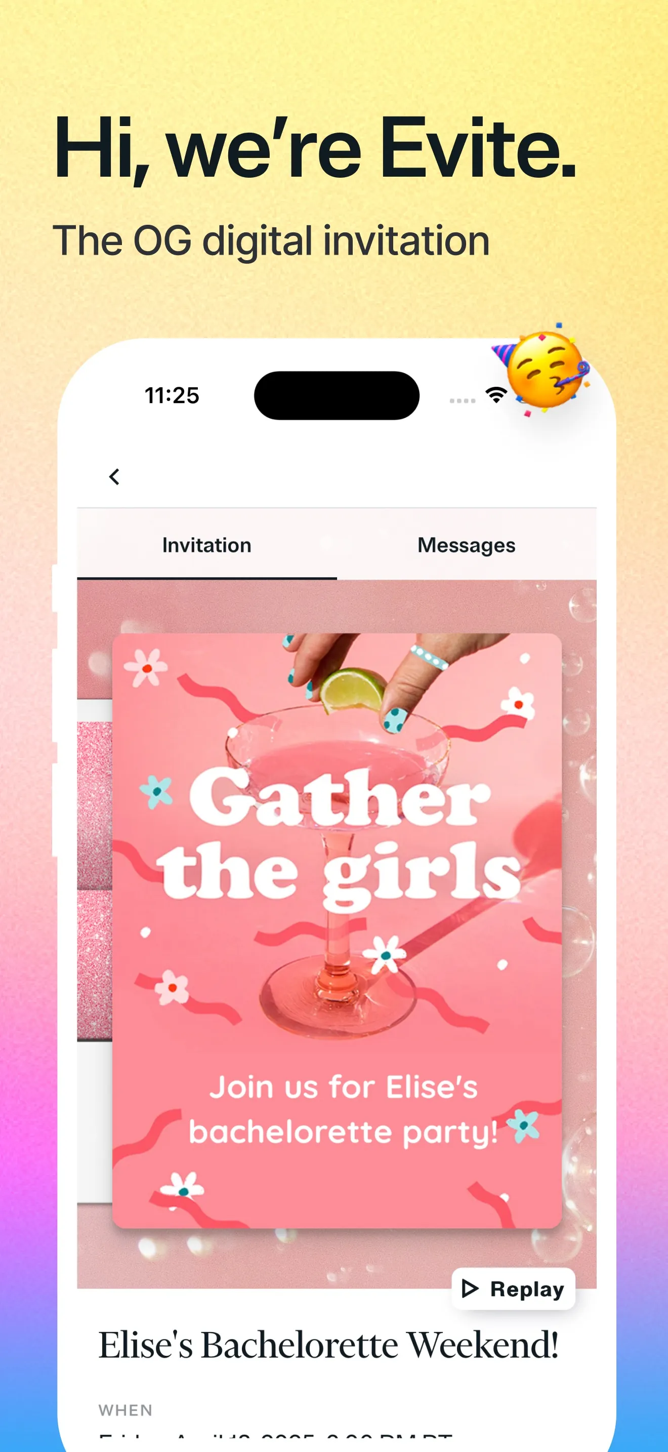 Evite: Party Invitation Maker iphone screenshot 1