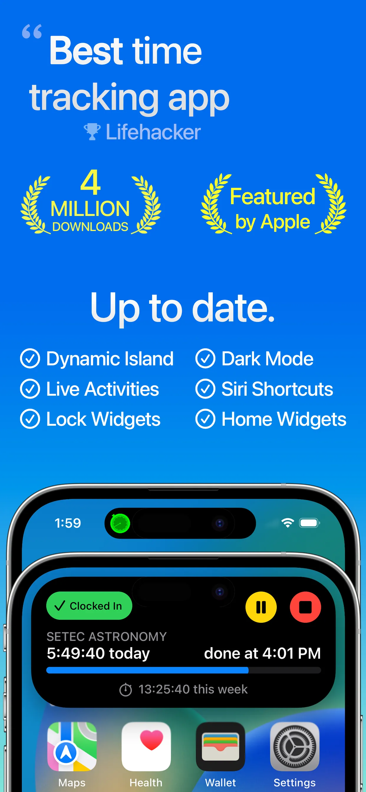 Hours Tracker: Time Tracking iphone screenshot 1