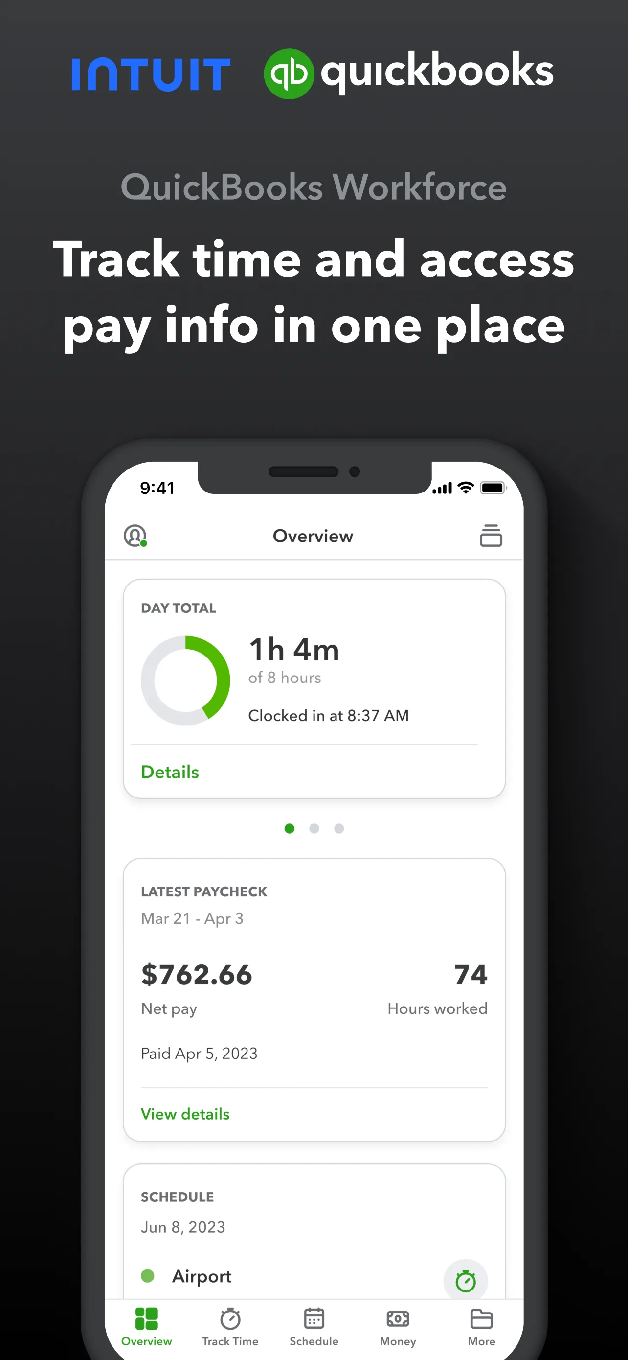 QuickBooks Workforce iphone screenshot 1