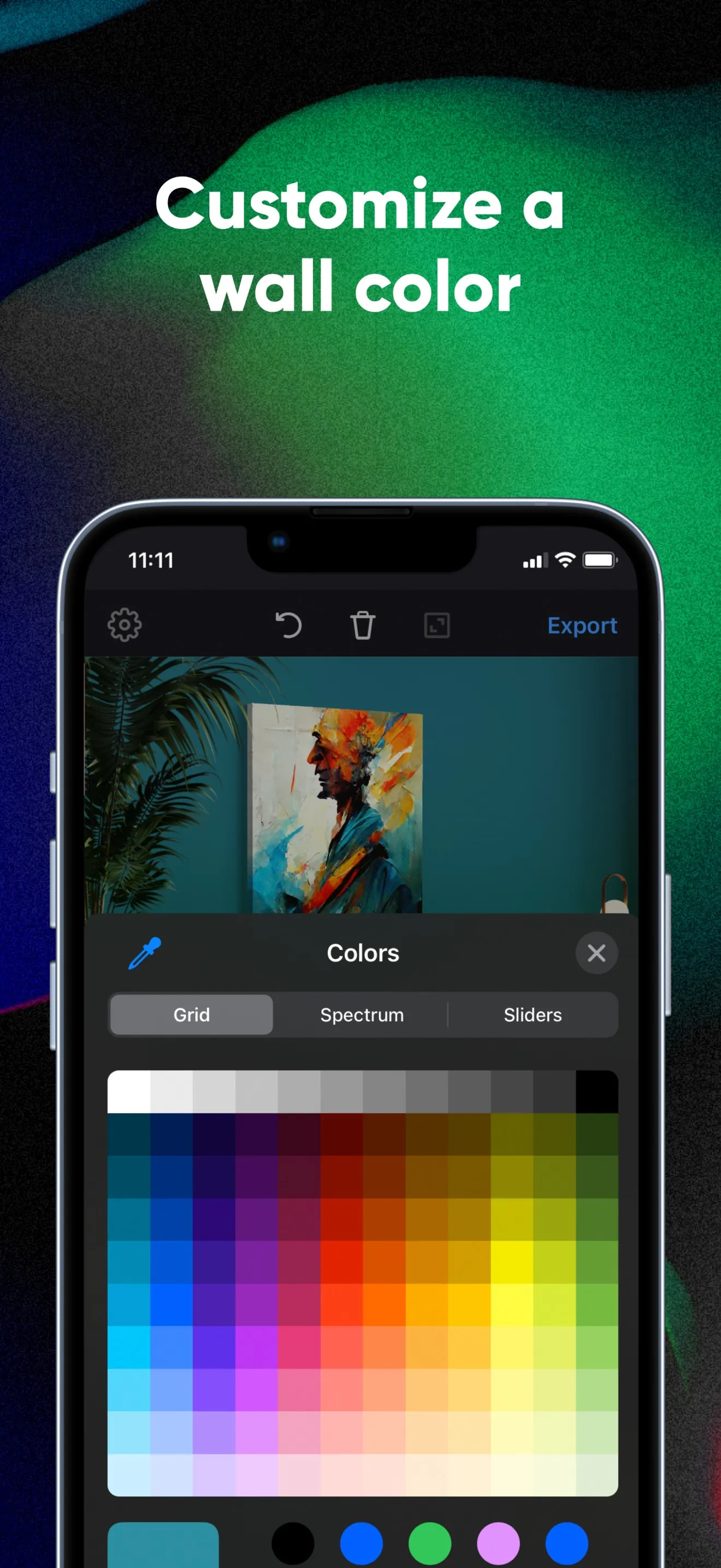 Smartist: Art Preview on Wall iphone screenshot 5