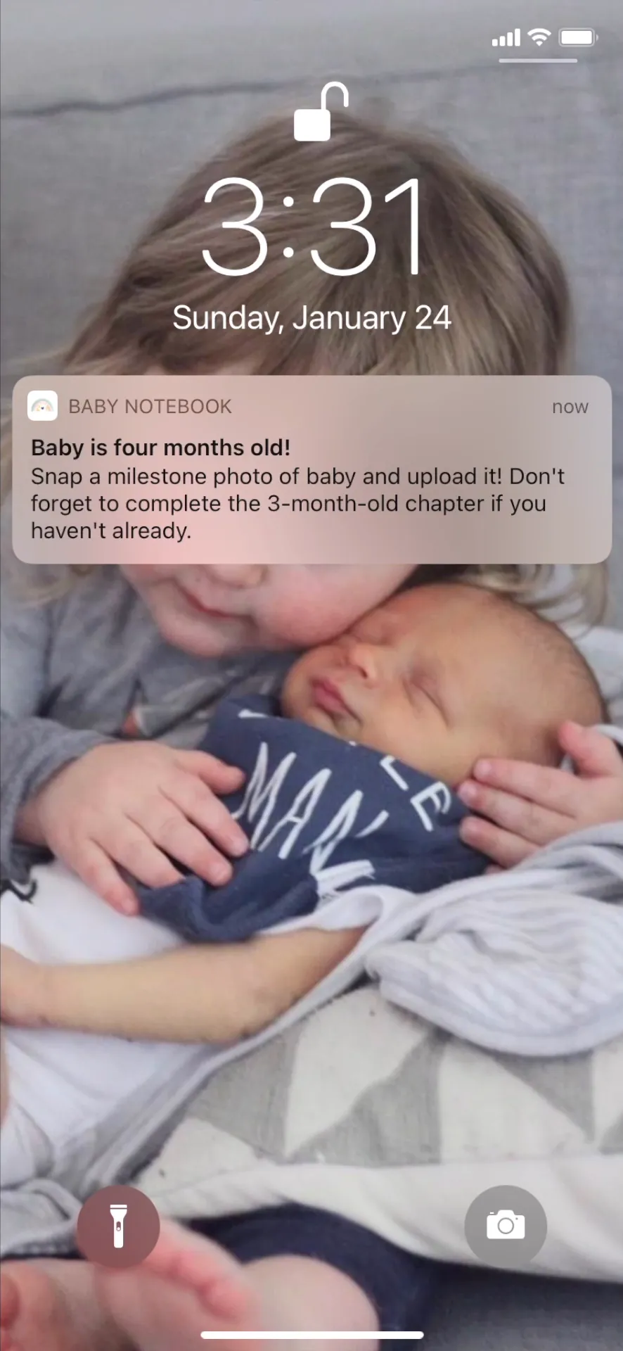 Baby Notebook - Photo Book iphone screenshot 1