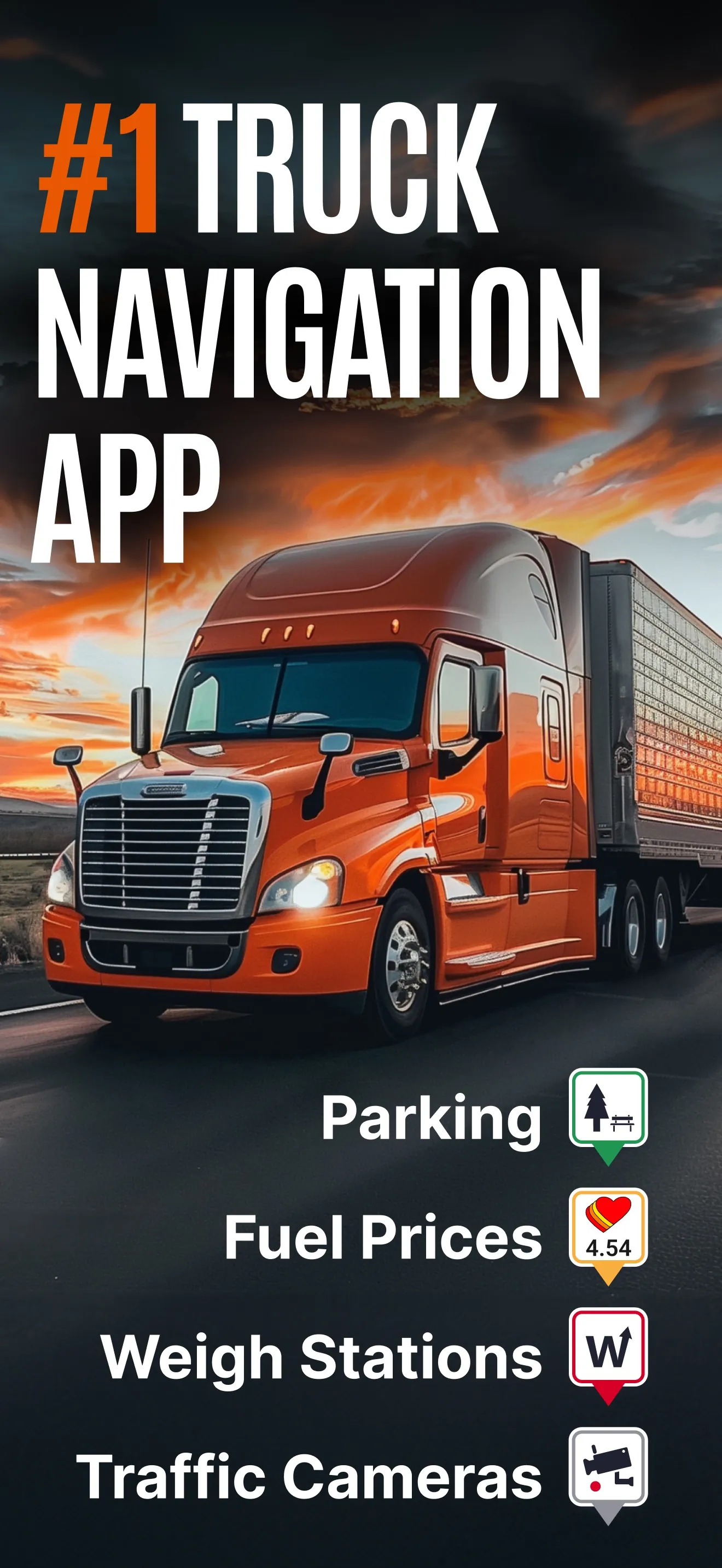 Trucker Guide: Truck GPS Maps iphone screenshot 1