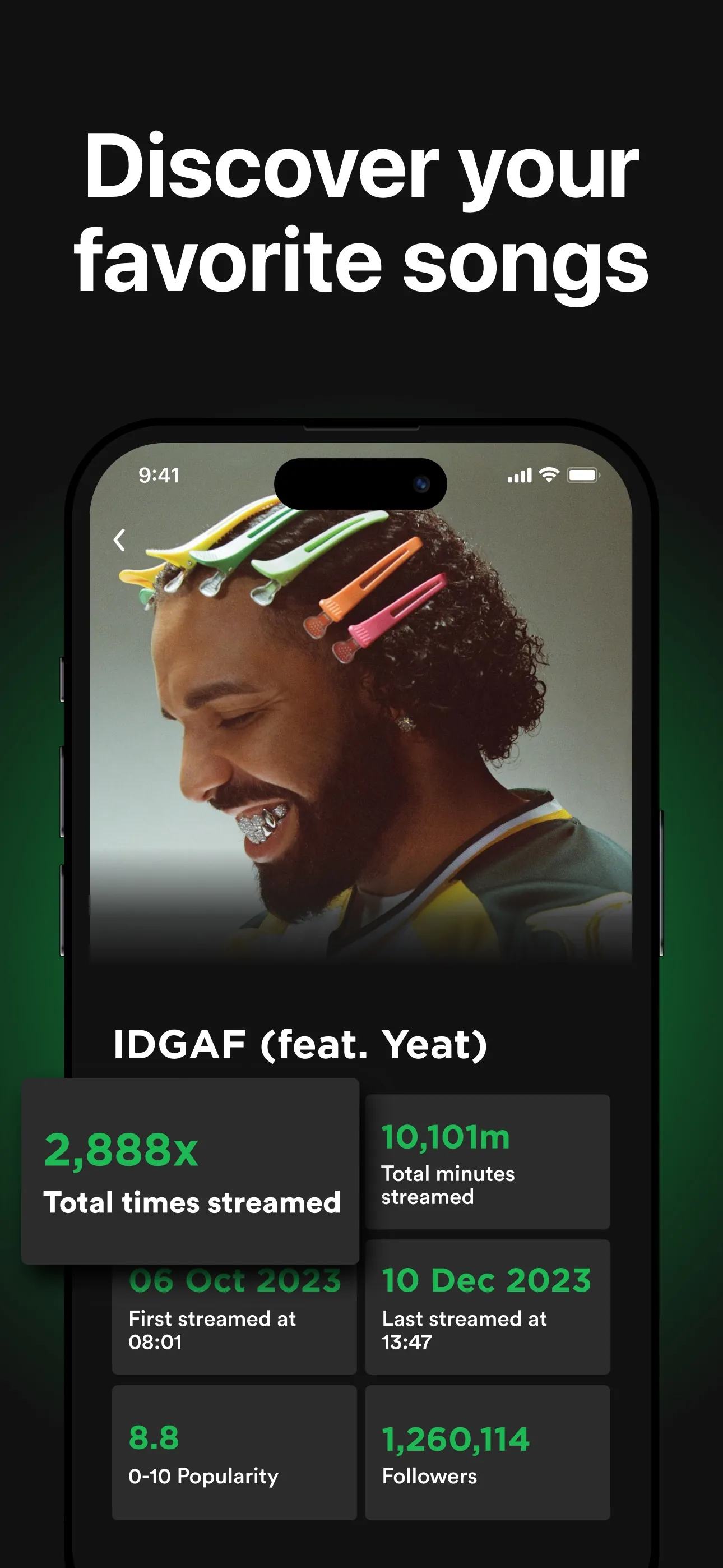 must.fm for Spotify Stats iphone screenshot 3