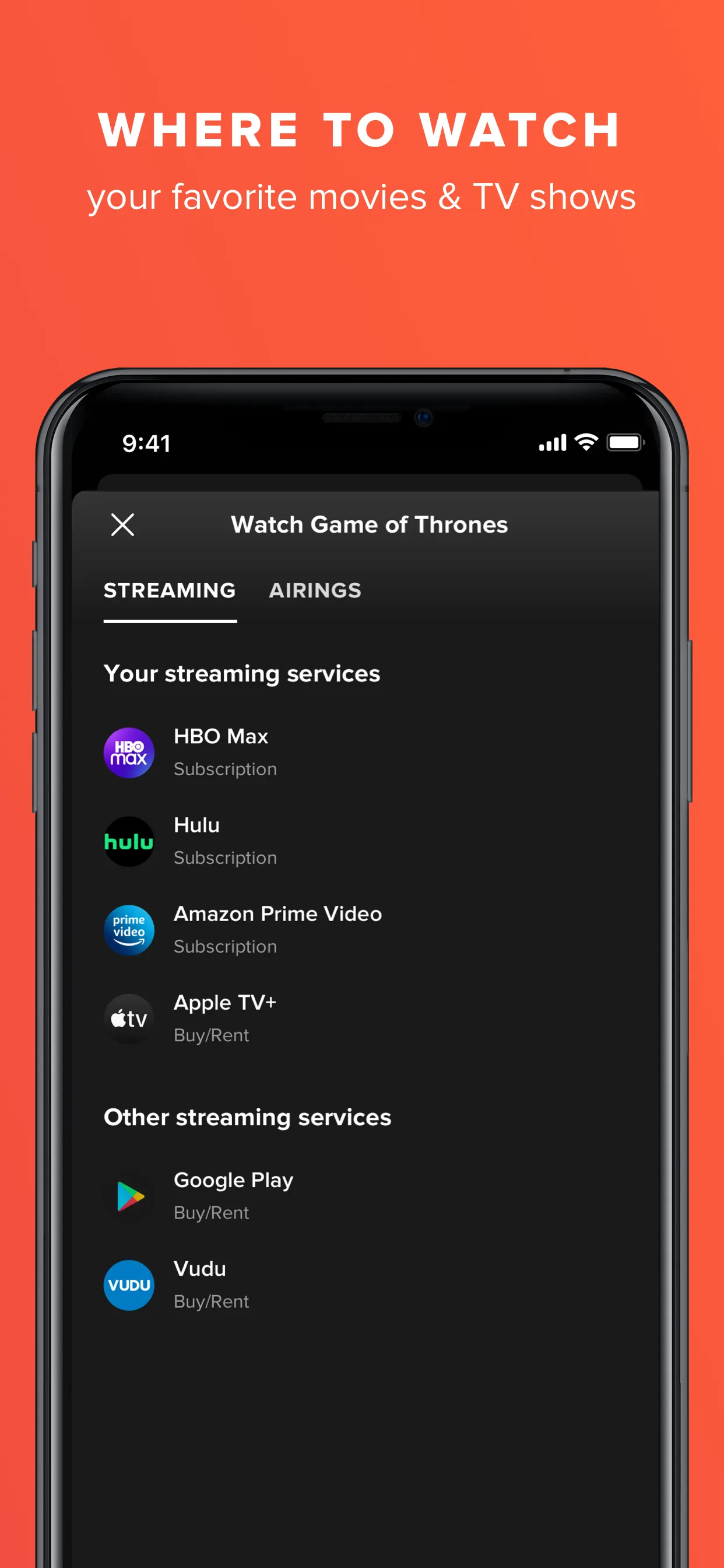 TV Guide: Streaming & Live TV iphone screenshot 5