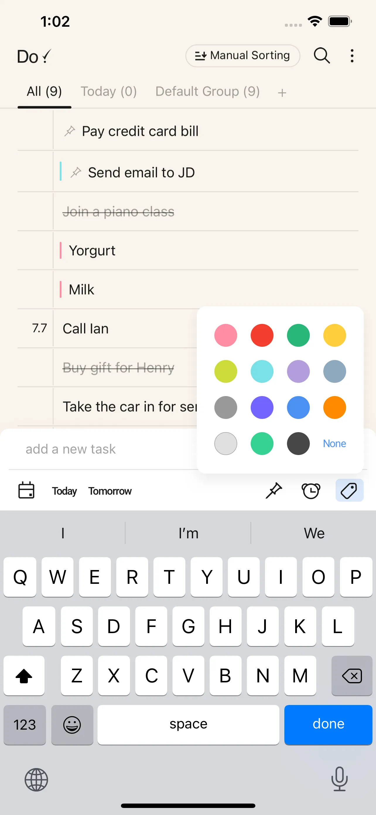 Do! - Simple To Do List iphone screenshot 4