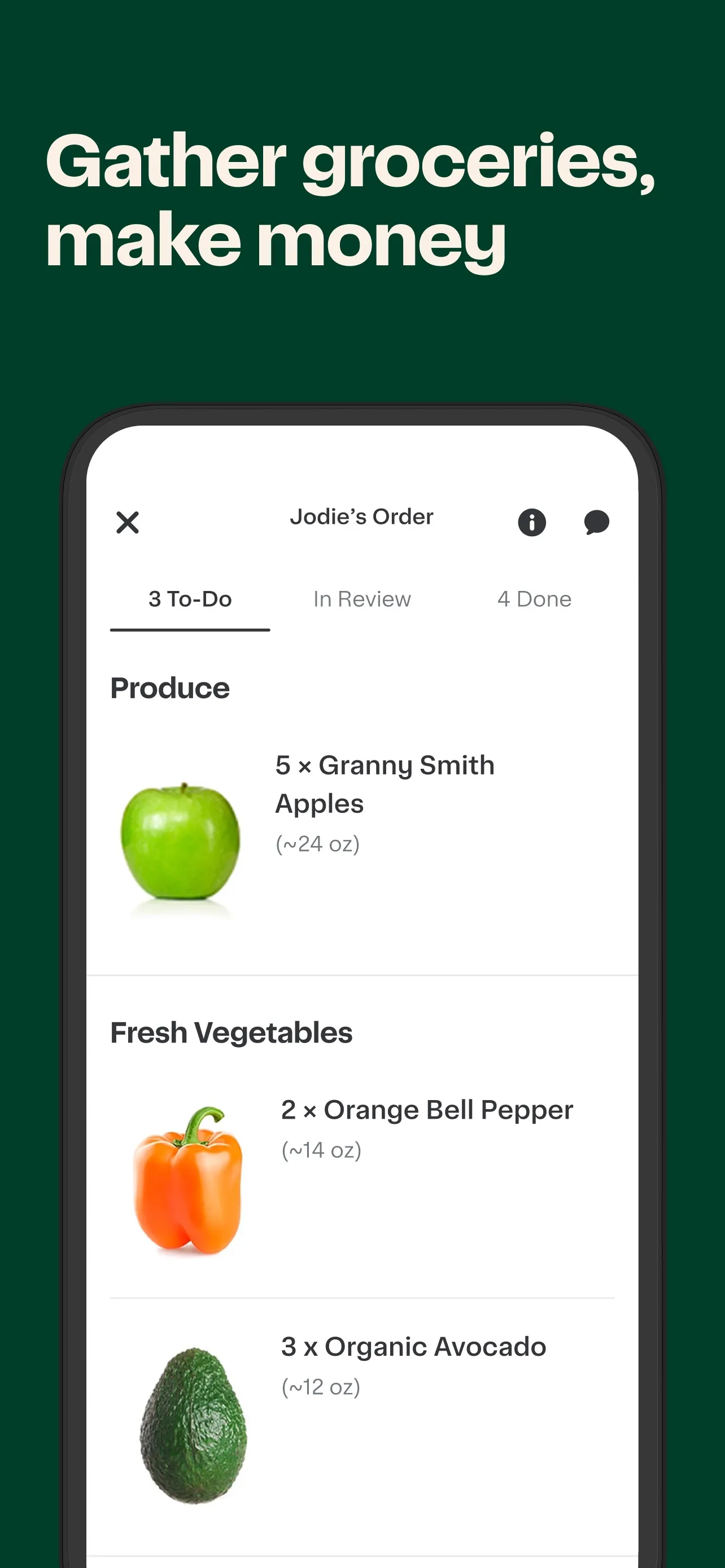 Instacart Shopper: Earn money iphone screenshot 2