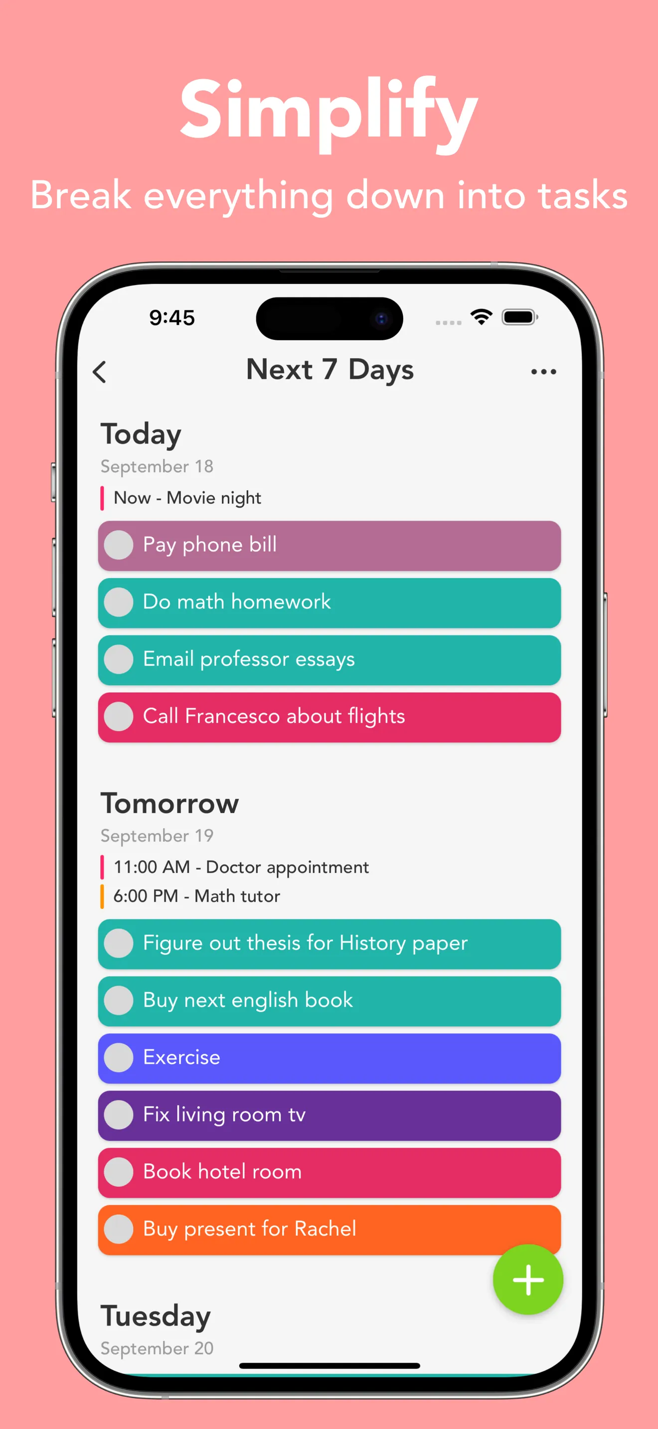 Smart Tasks - Lists Made Easy iphone screenshot 1