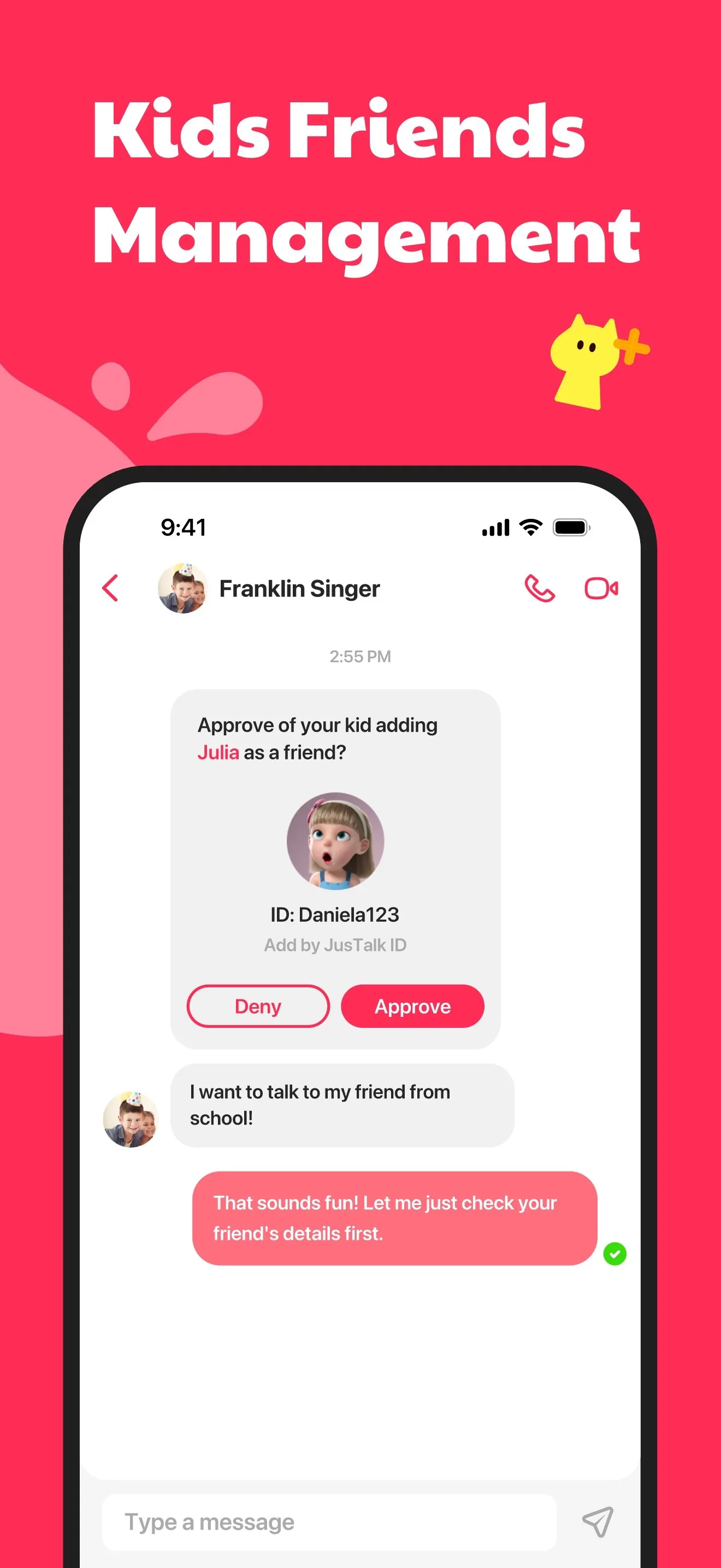 JusTalk Kids - Safe Messenger iphone screenshot 3