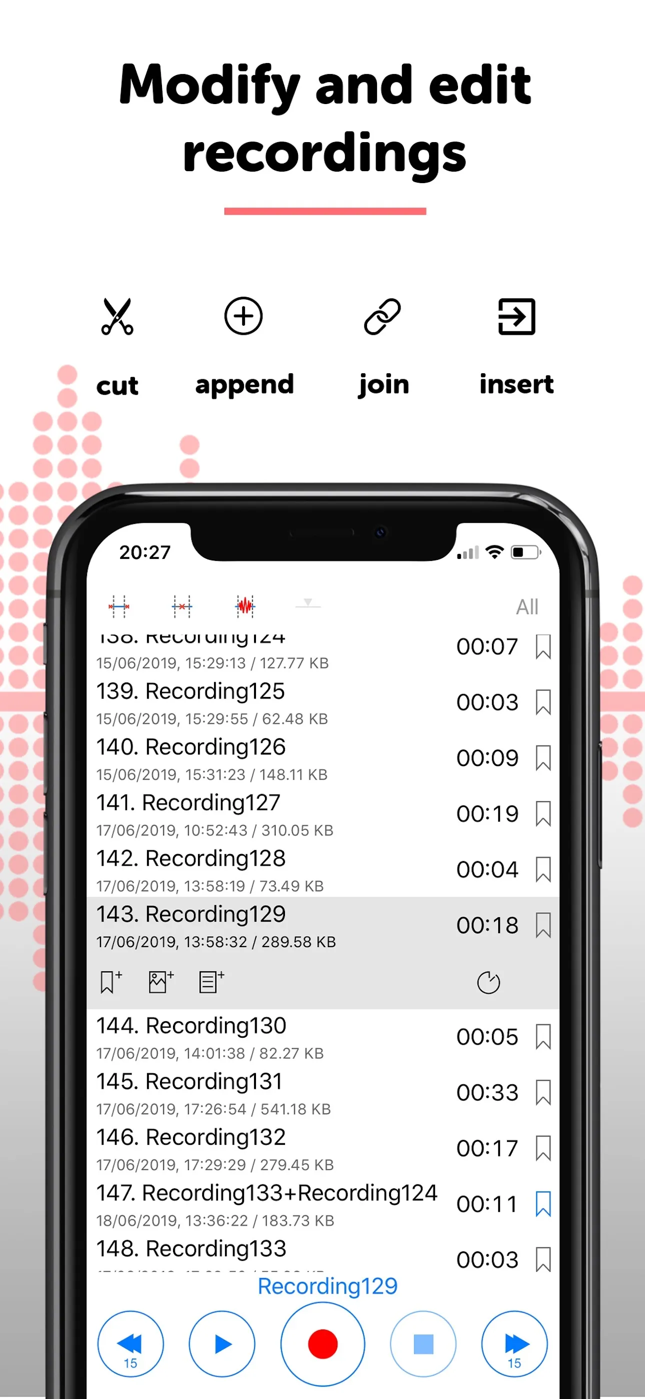 Alon Dictaphone-Voice Recorder iphone screenshot 4
