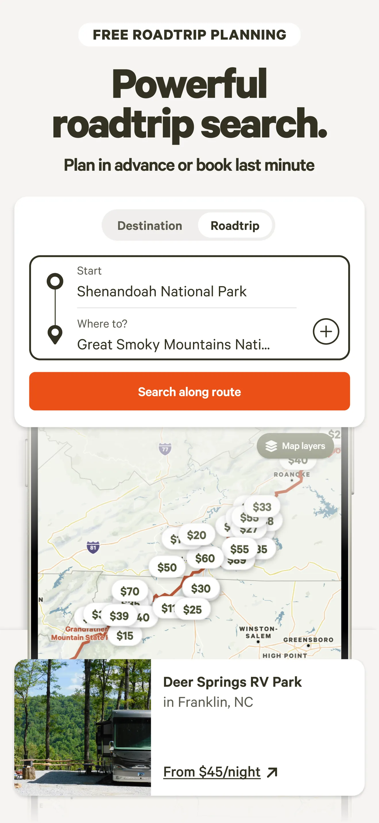 Hipcamp: Camping, RVs & Cabins iphone screenshot 9