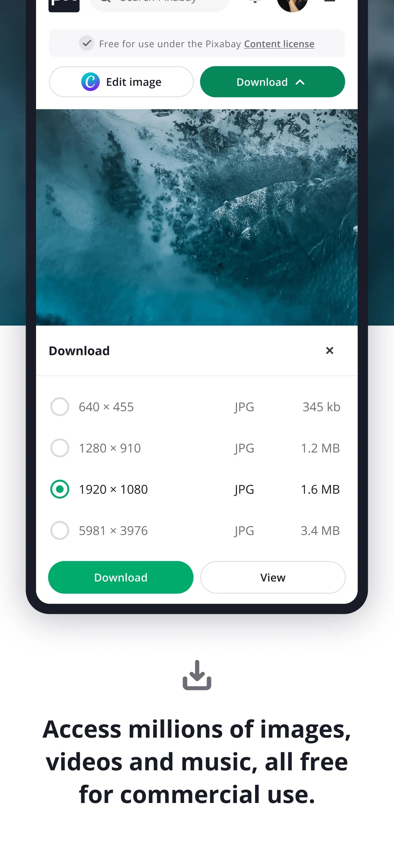 Pixabay iphone screenshot 6