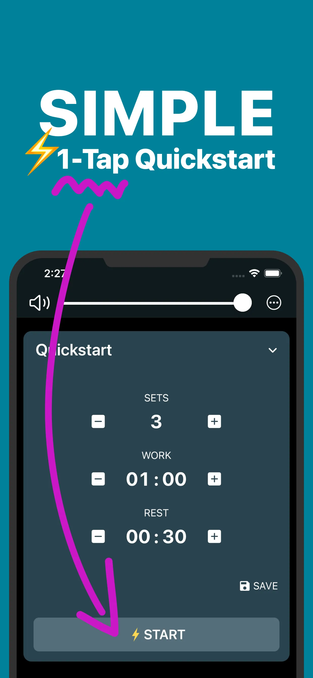 Interval Timer Plus iphone screenshot 1