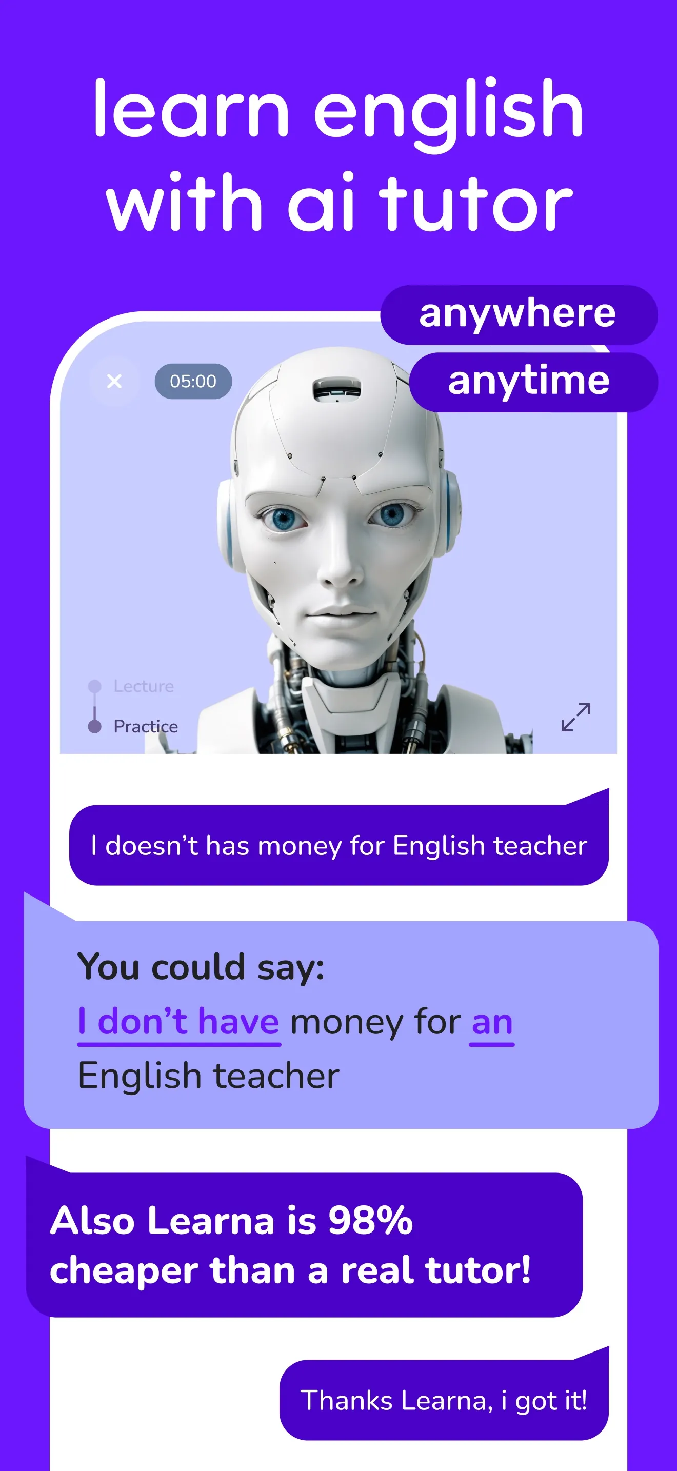 Speak & Learn English: Learna iphone screenshot 3