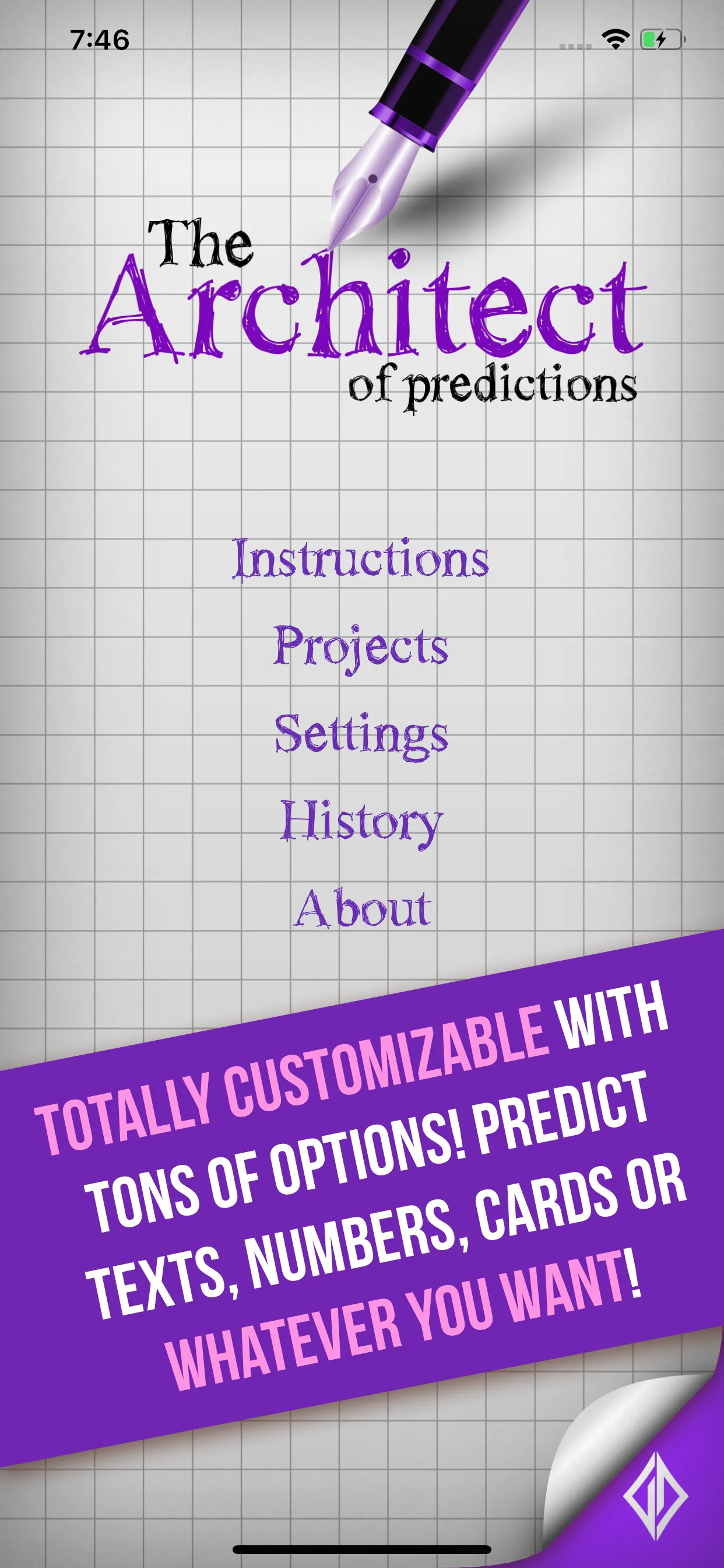 The Architect of Predictions iphone screenshot 1