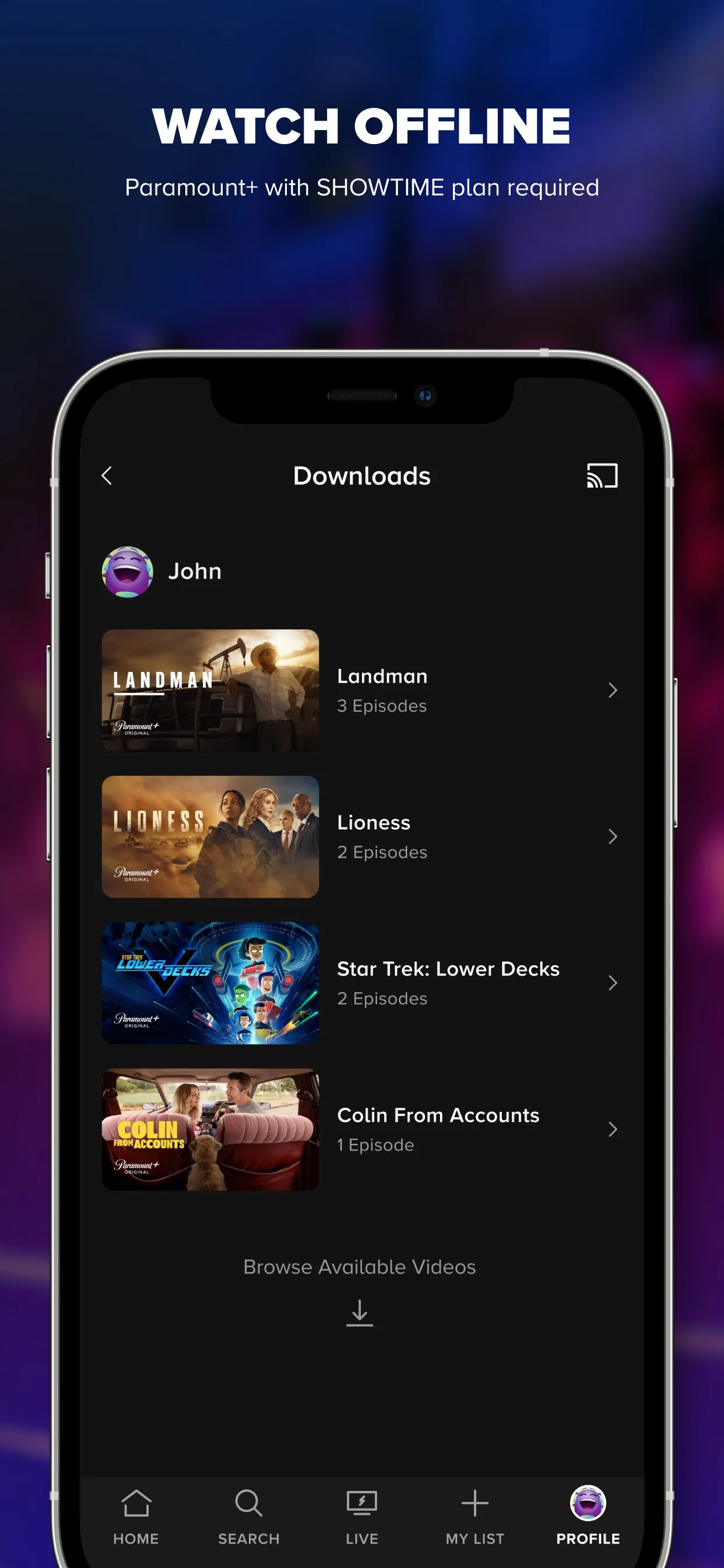 Paramount+ iphone screenshot 7