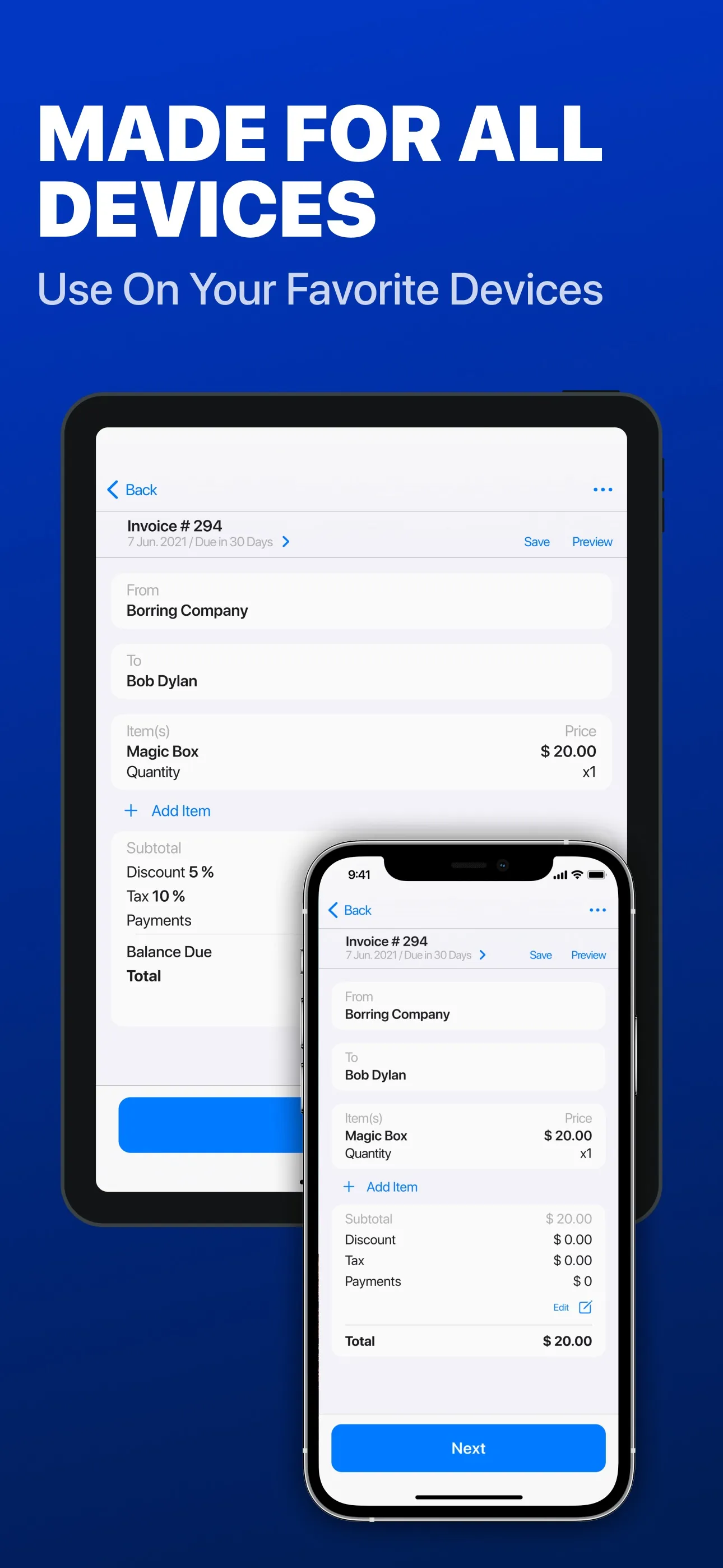 Invoice Maker - Docly iphone screenshot 4