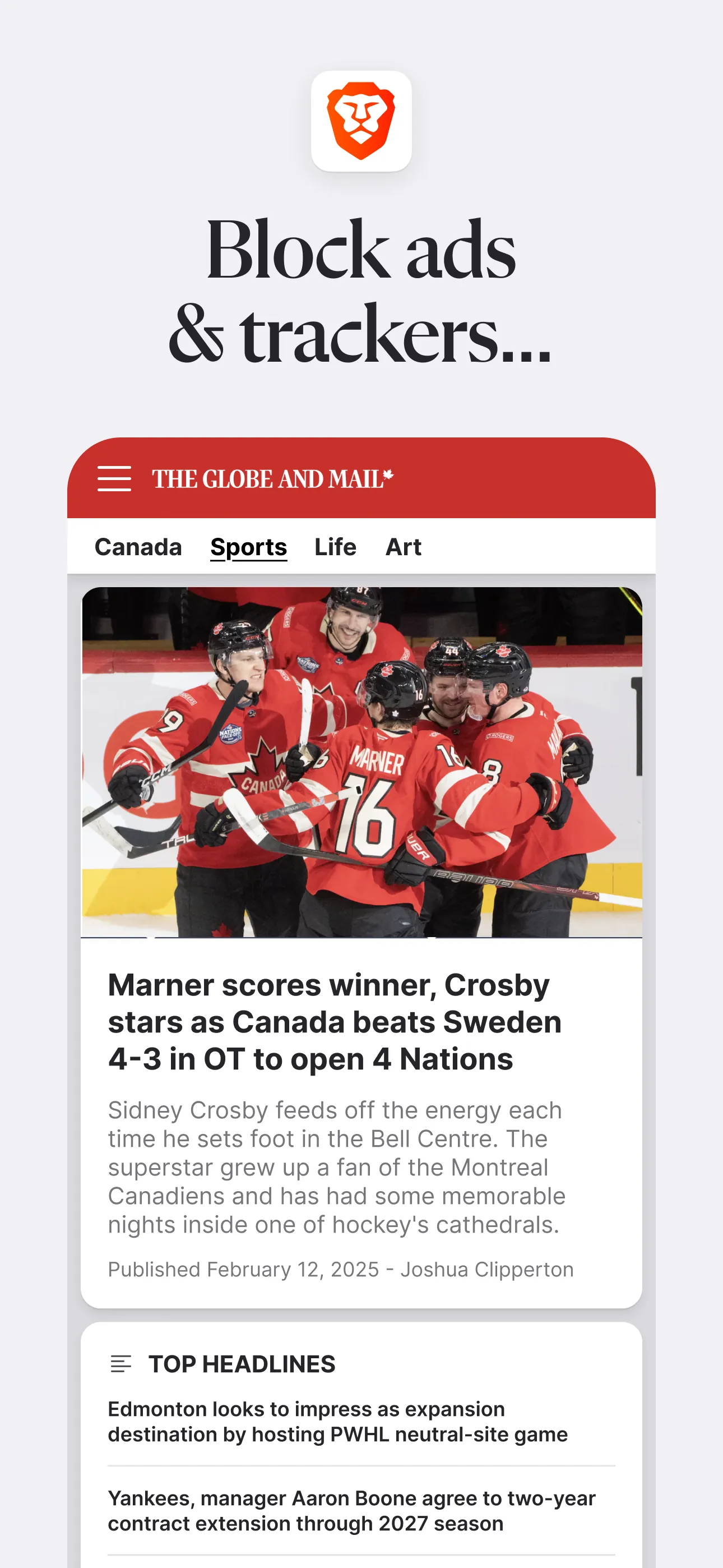 Brave Browser & Search Engine iphone screenshot 2