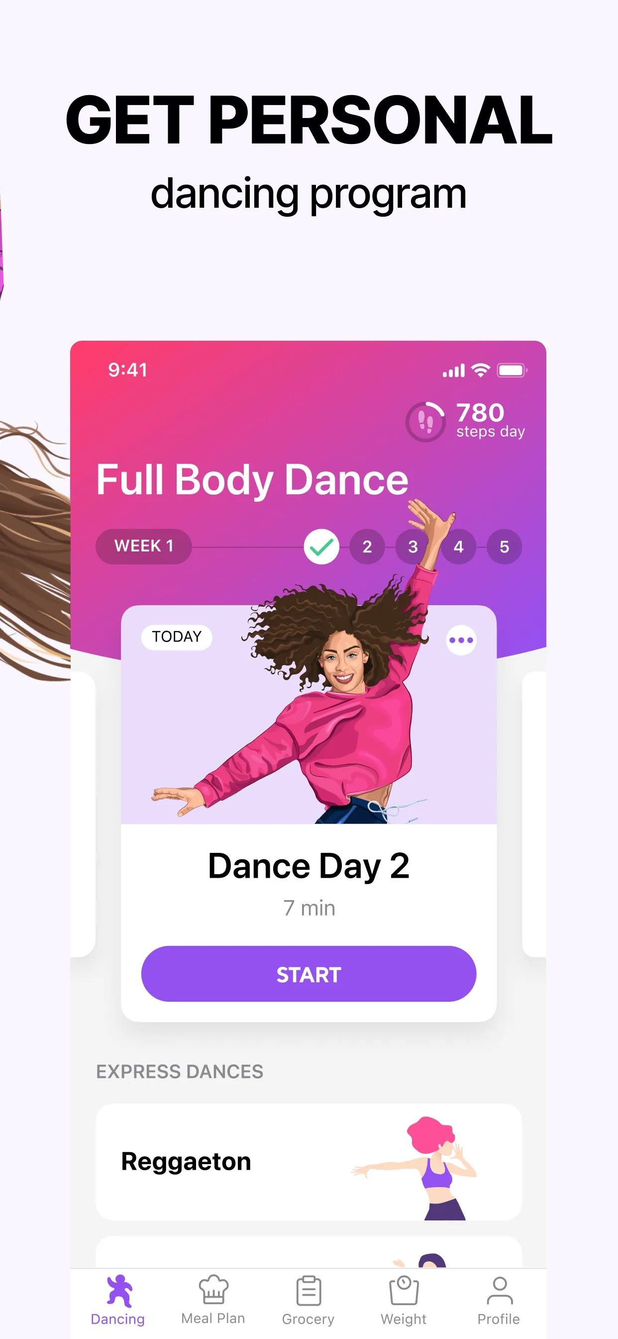 Organic Dance: Weight Loss App iphone screenshot 2