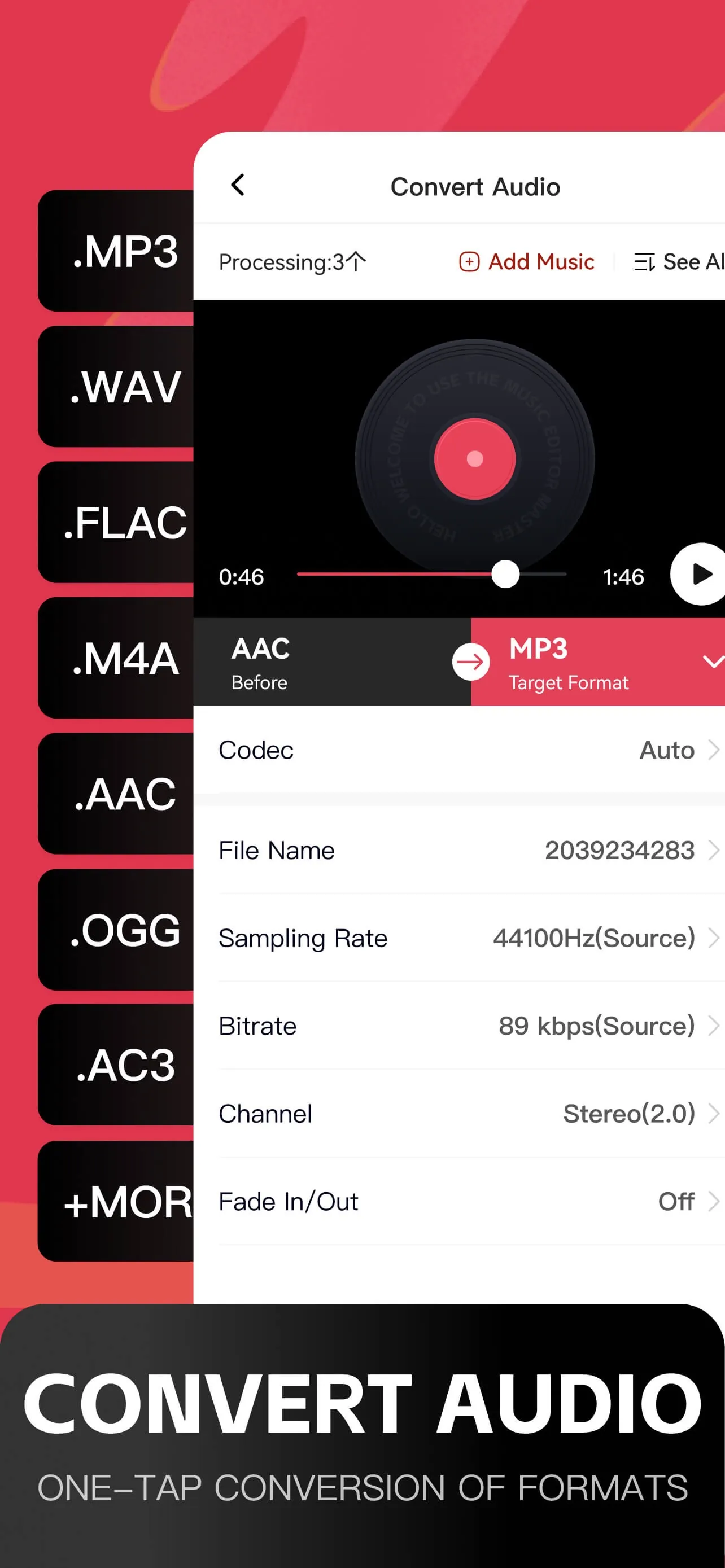 Audio Editor: MP3 Converter iphone screenshot 4