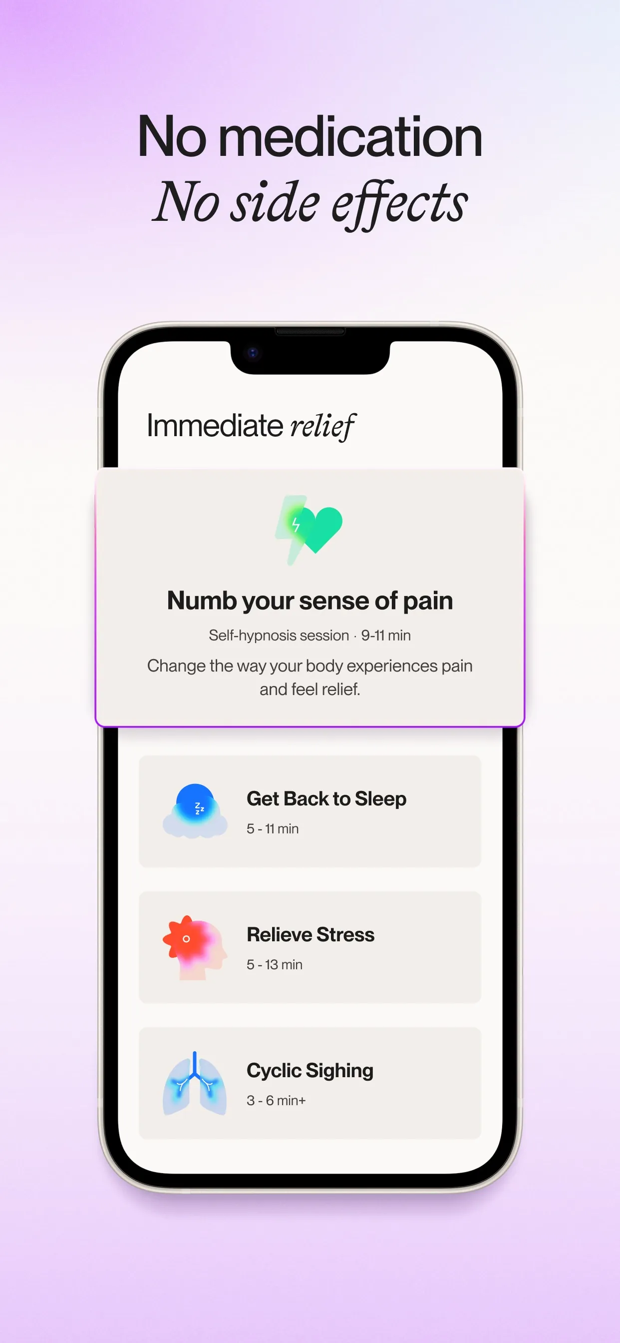 Reveri: Brain Over Pain iphone screenshot 2