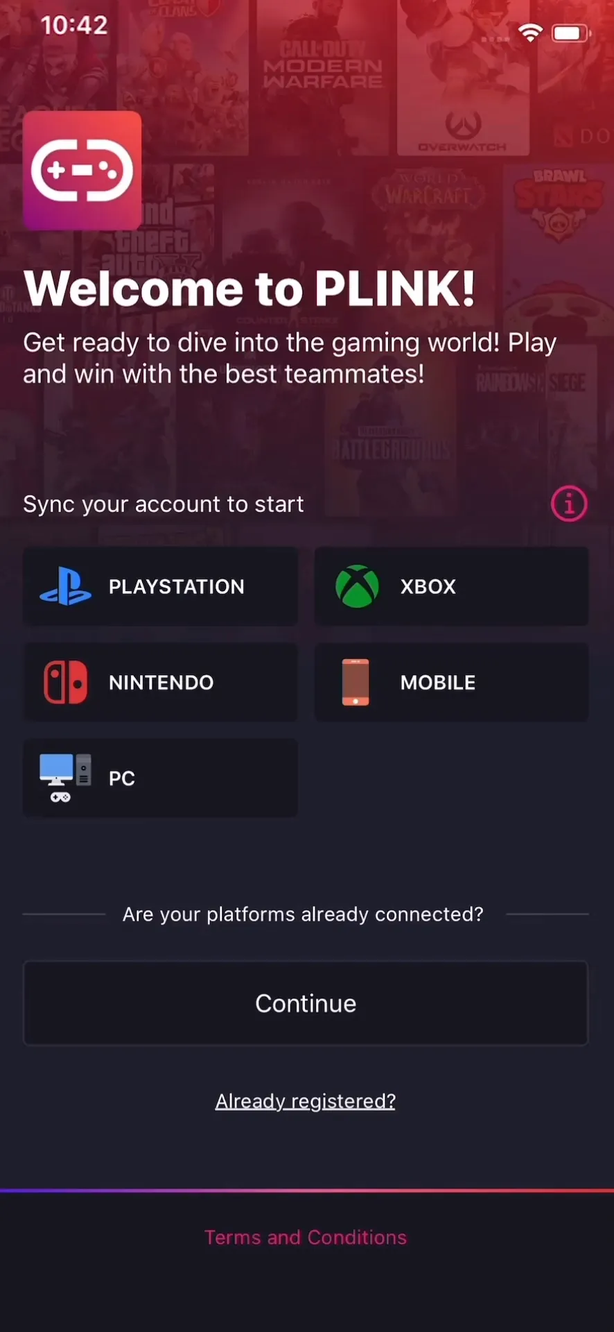 PLINK – Team Up, Chat, Play iphone screenshot 1