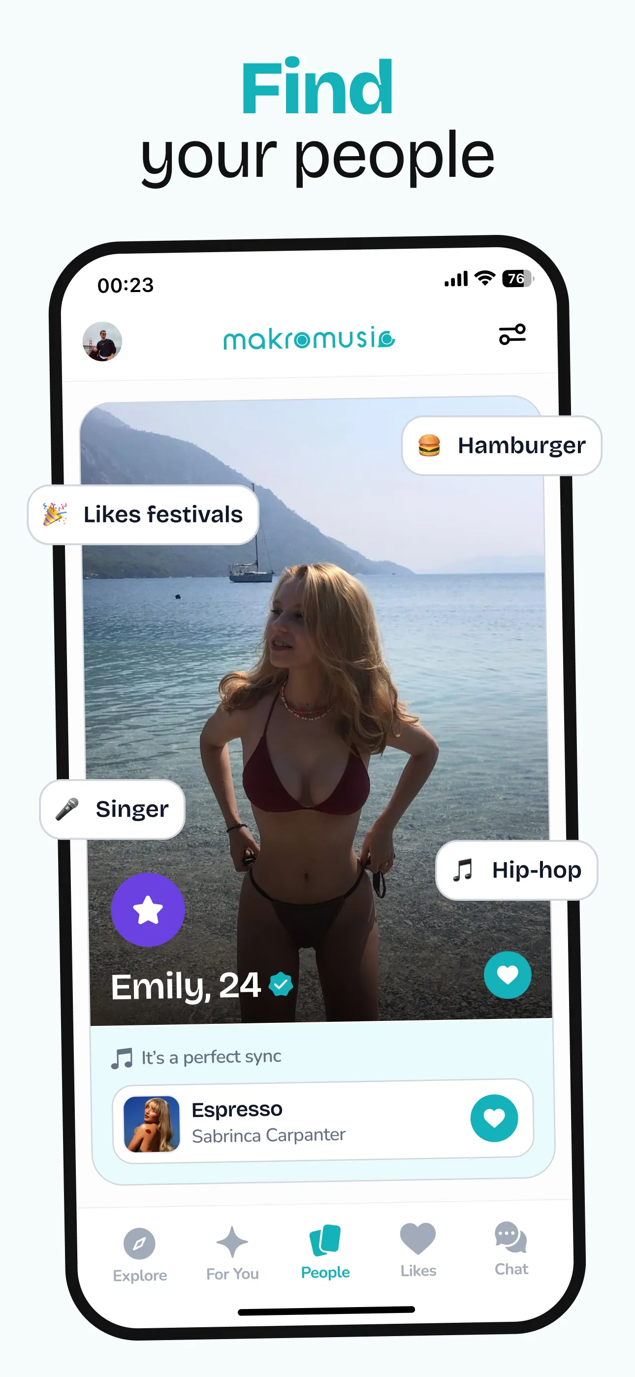 makromusic Dating for Spotify iphone screenshot 4