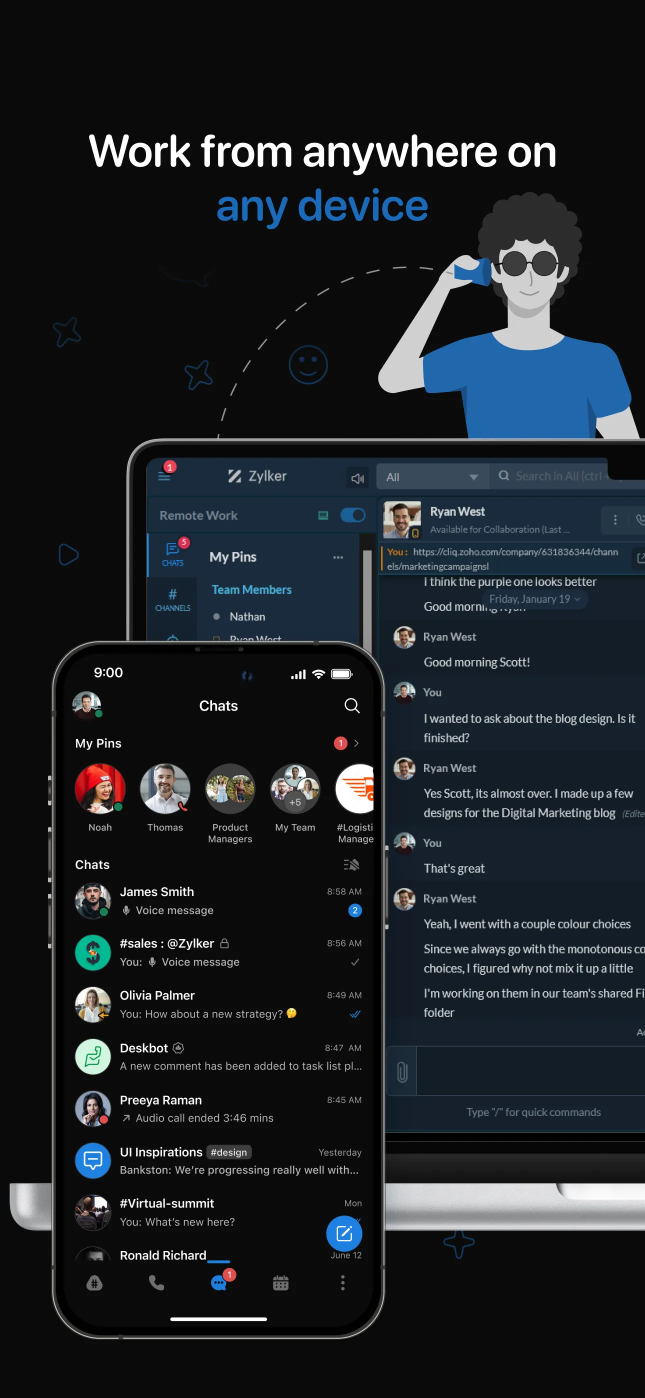 Zoho Cliq - Team Communication iphone screenshot 7