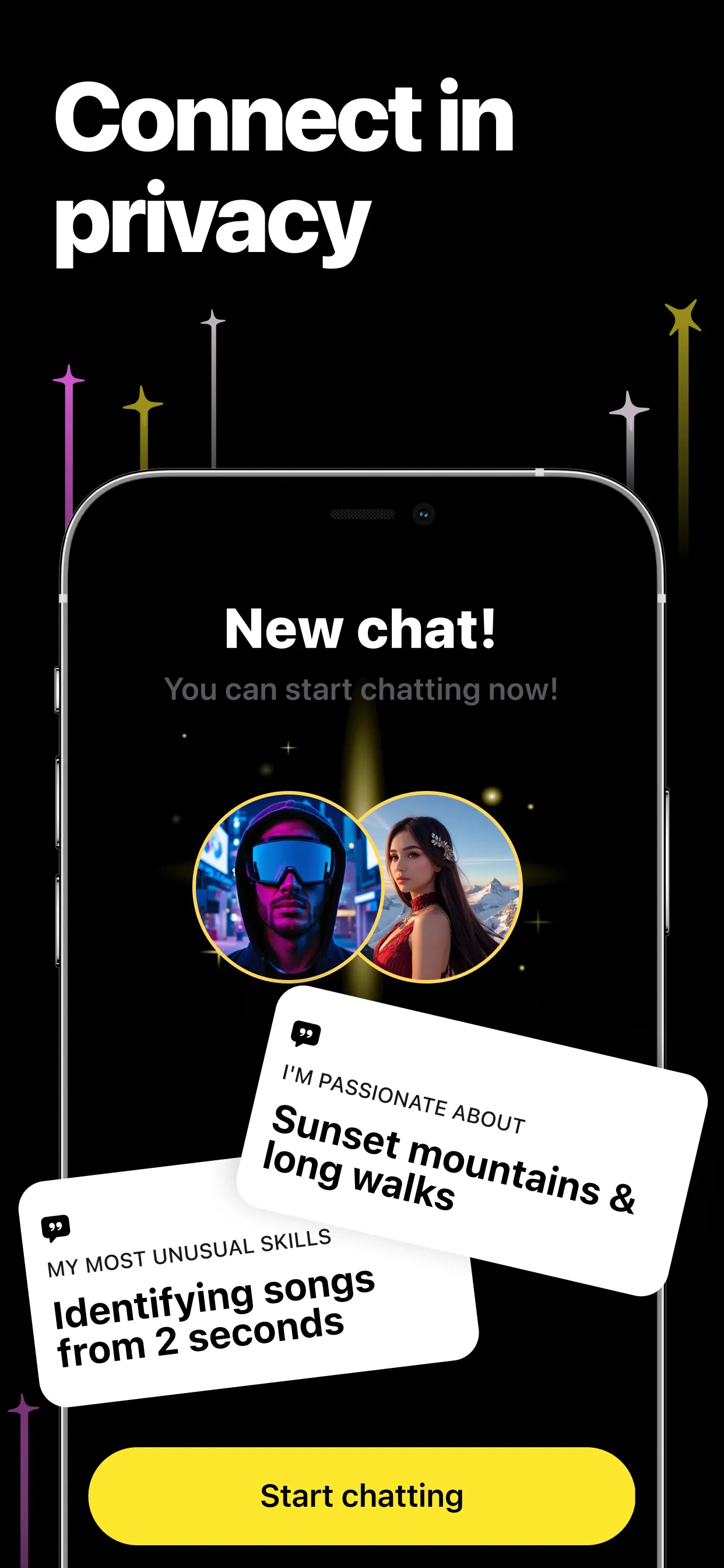 Spark: Anonymous Chat iphone screenshot 3