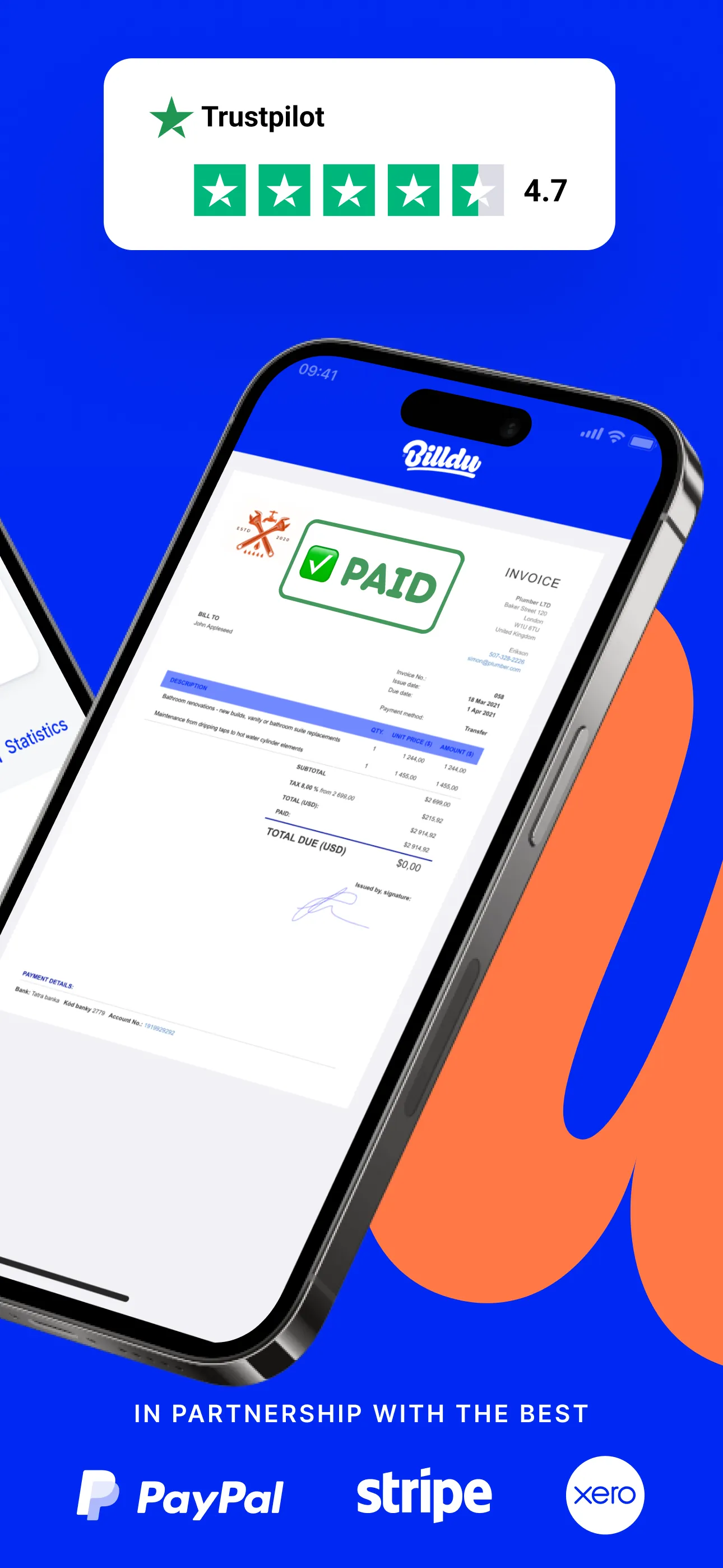 Invoice Maker, Estimate Billdu iphone screenshot 2