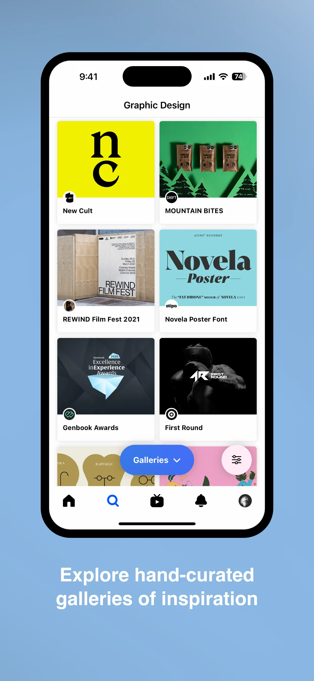 Behance – Creative Portfolios iphone screenshot 2