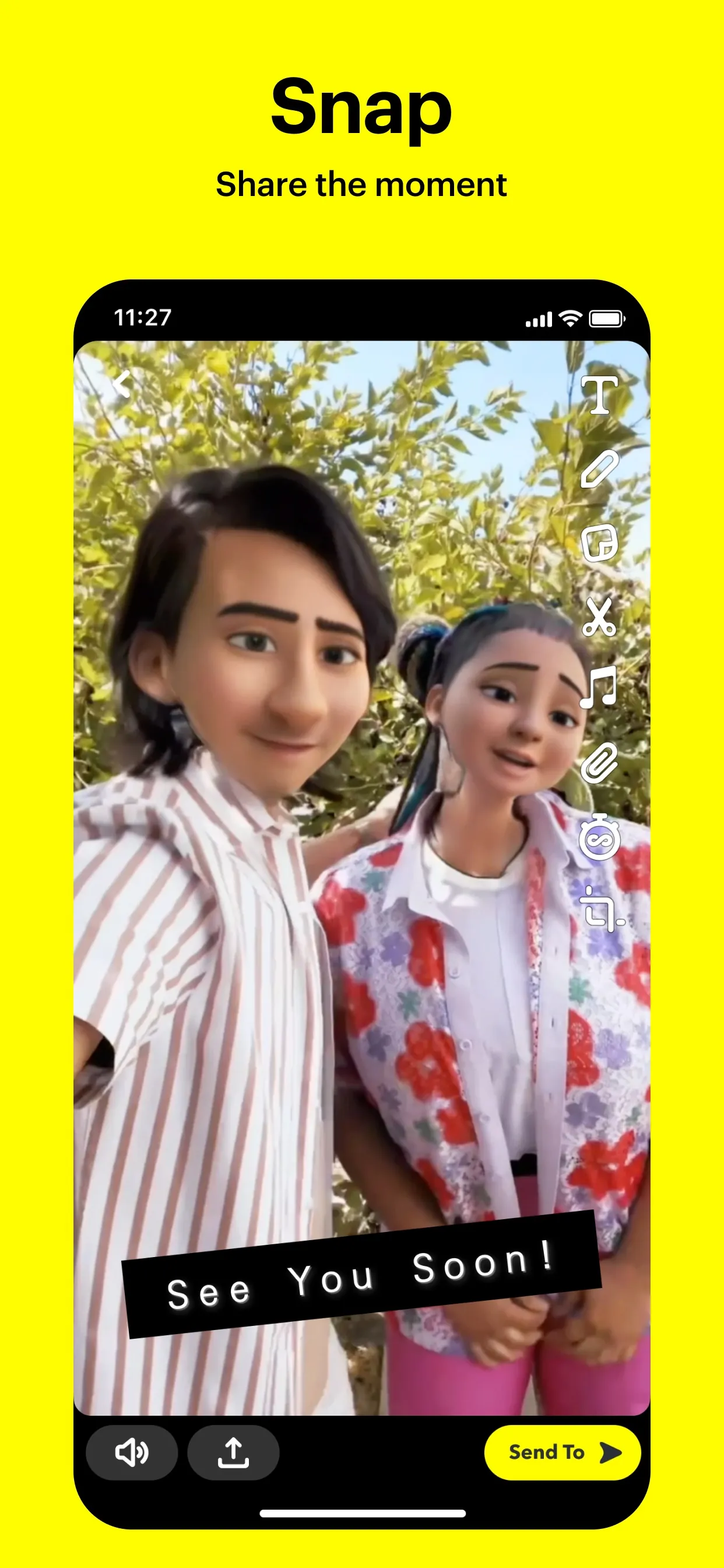 Snapchat iphone screenshot 1