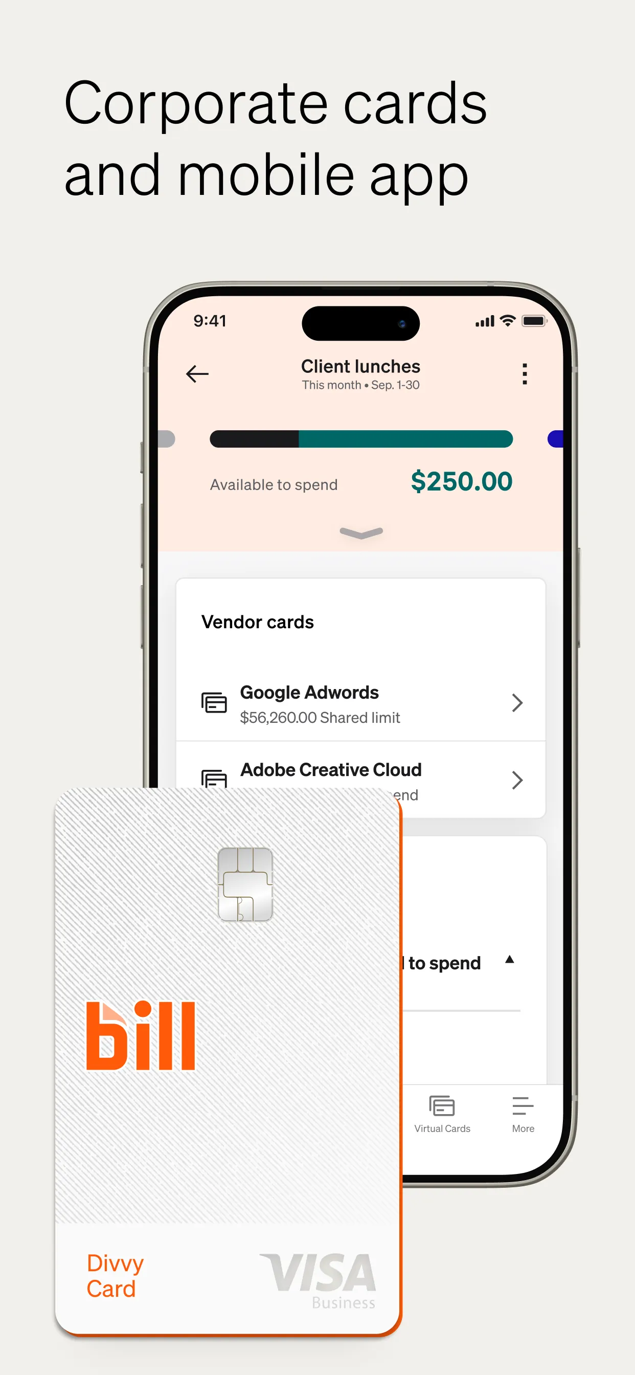 BILL Spend & Expense (Divvy) iphone screenshot 2