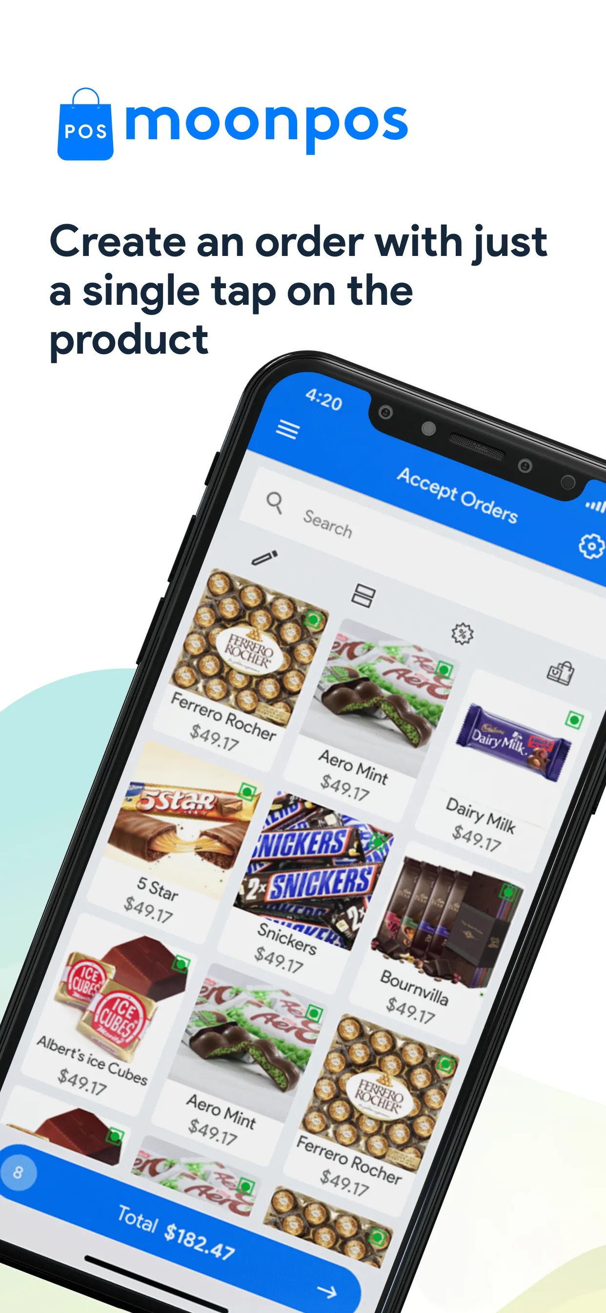 Moon POS System: Point of Sale iphone screenshot 1