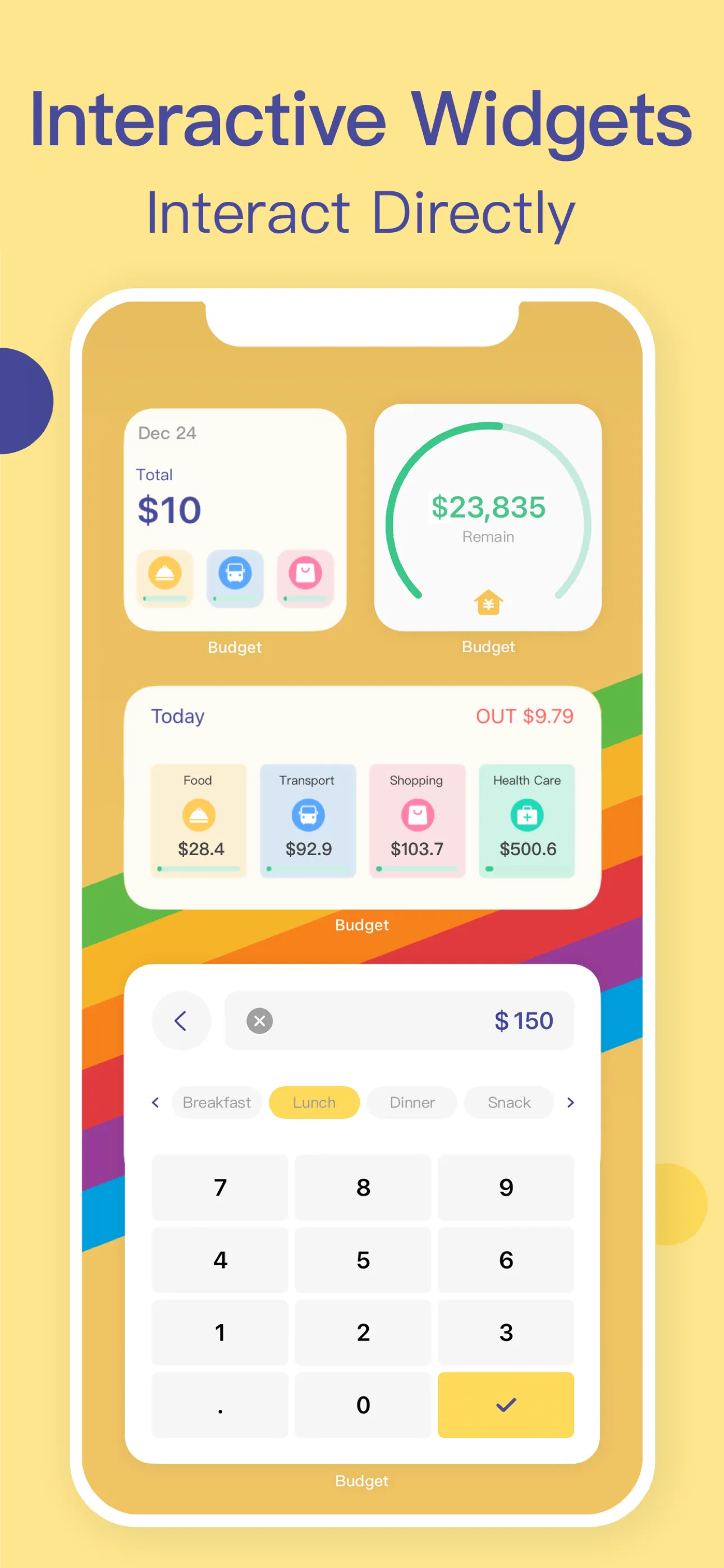 Budget App - Spending Tracker iphone screenshot 2