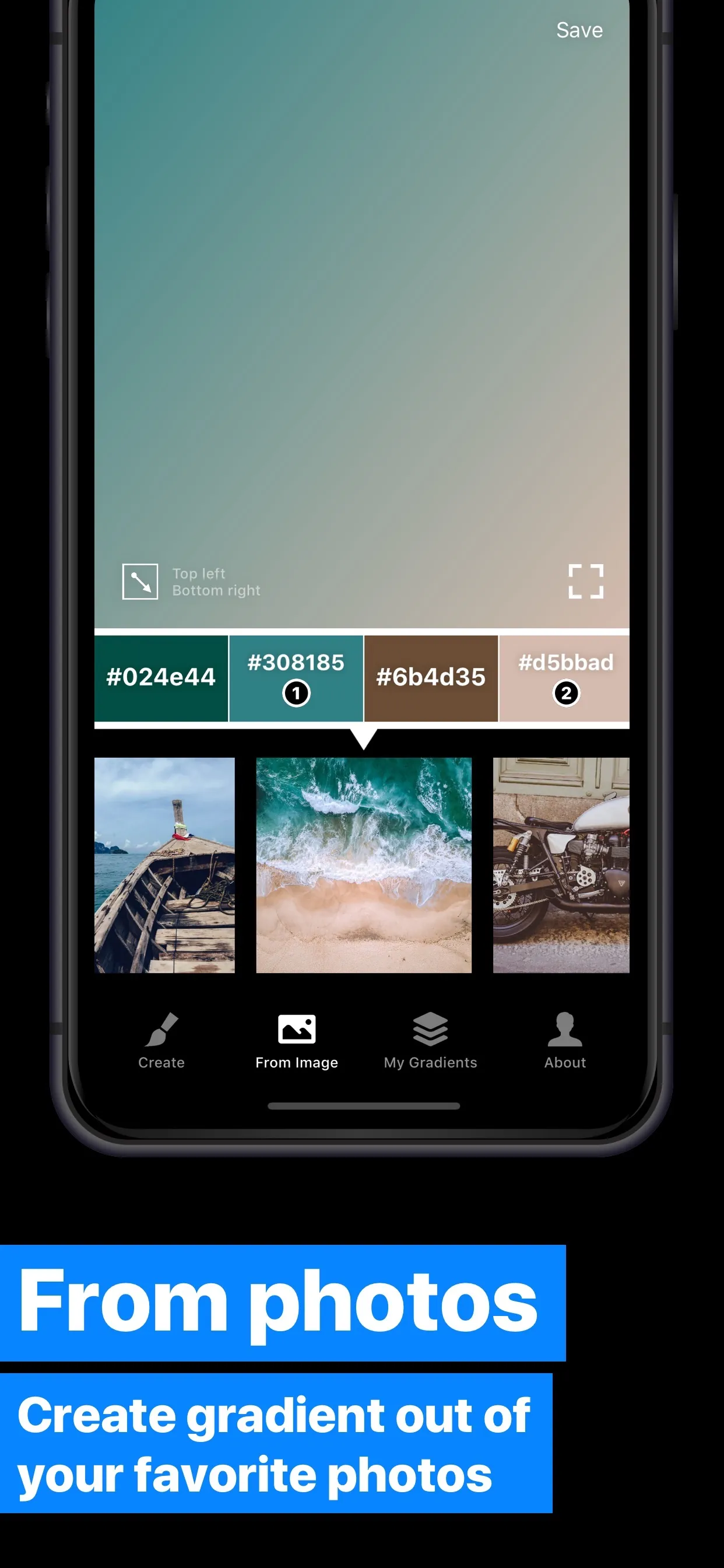 Gradients Maker Design Tool HD iphone screenshot 2