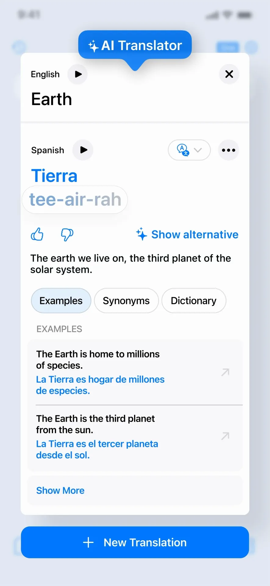 Translate Now - AI Translator iphone screenshot 1
