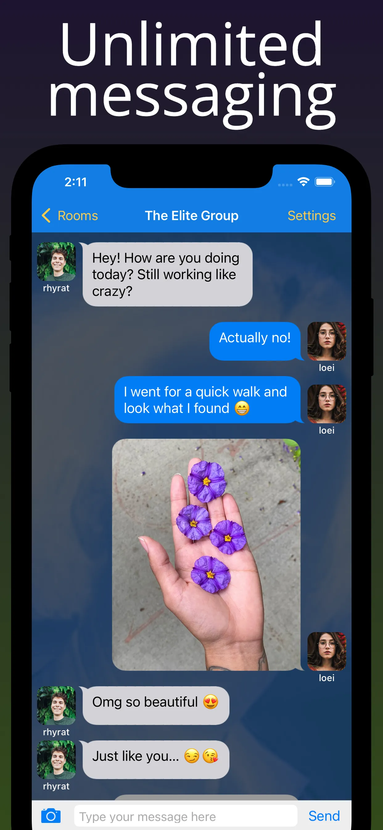 Anonymous Chat Rooms - NoName iphone screenshot 3