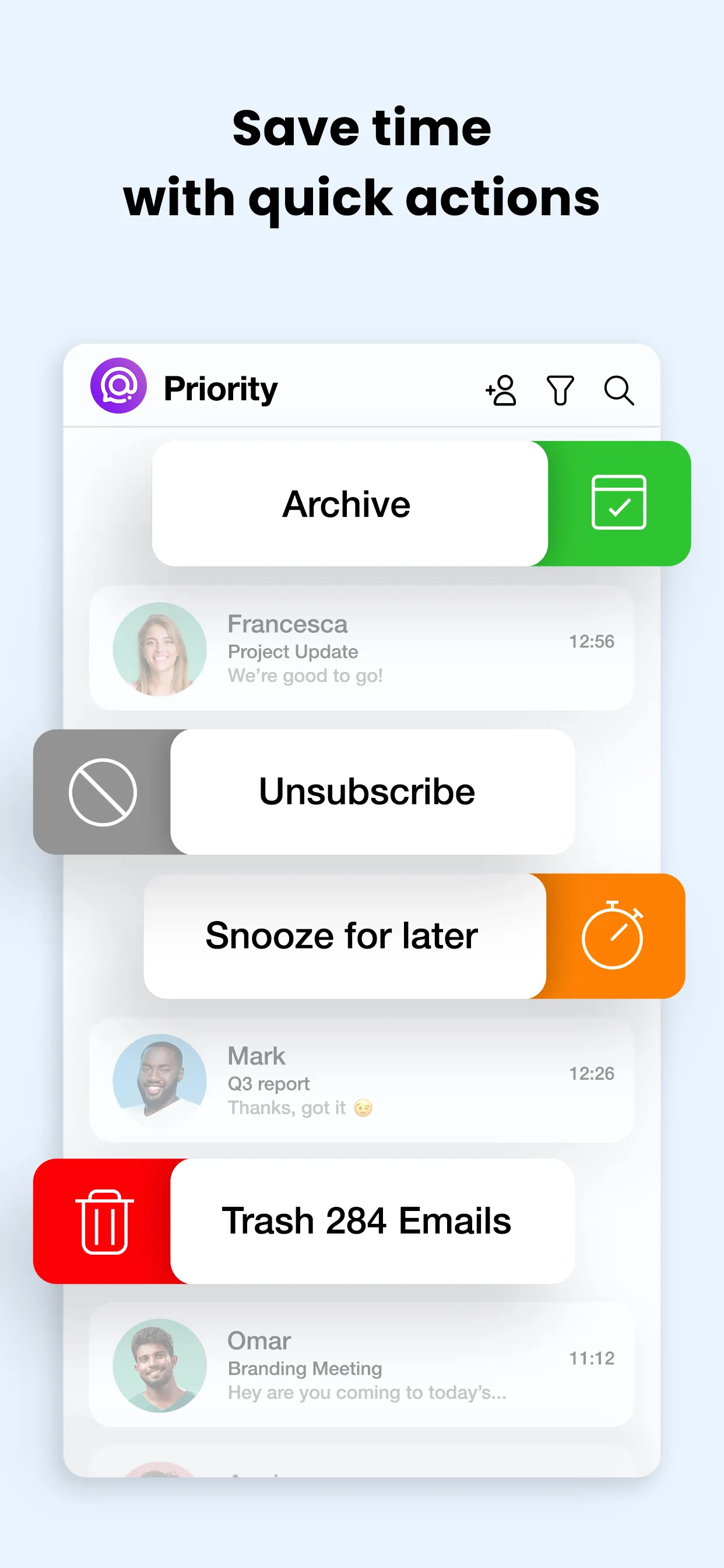 Spike: AI Email & Team Chat iphone screenshot 7