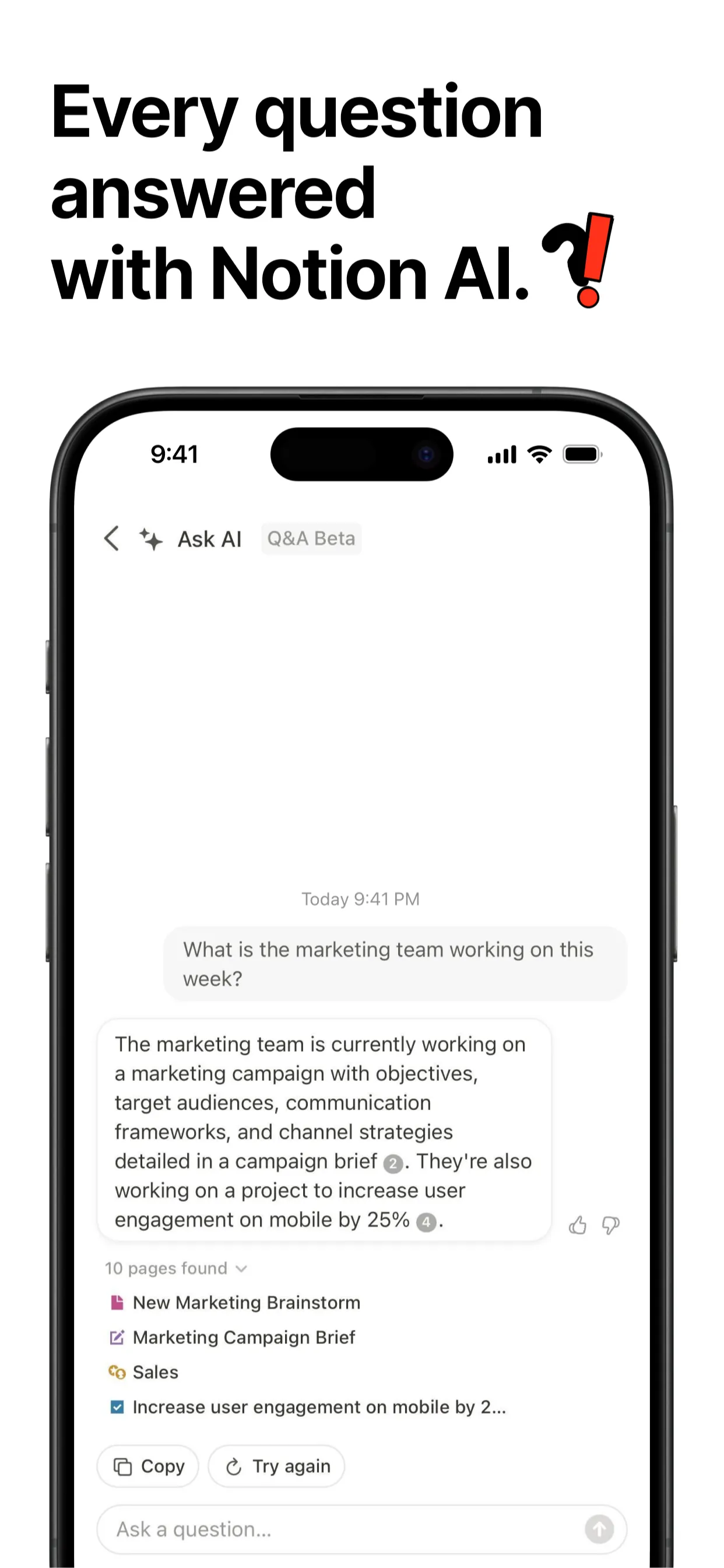 Notion: Notes, Tasks, AI iphone screenshot 3