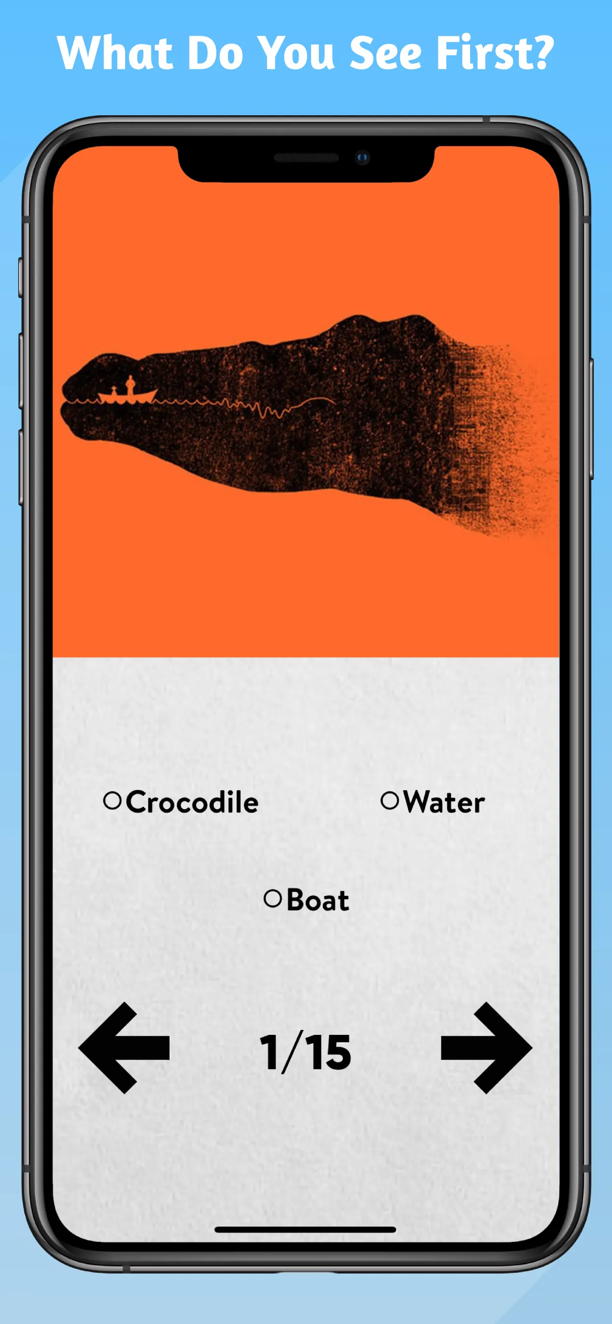 What Do You See First? - Quiz iphone screenshot 1