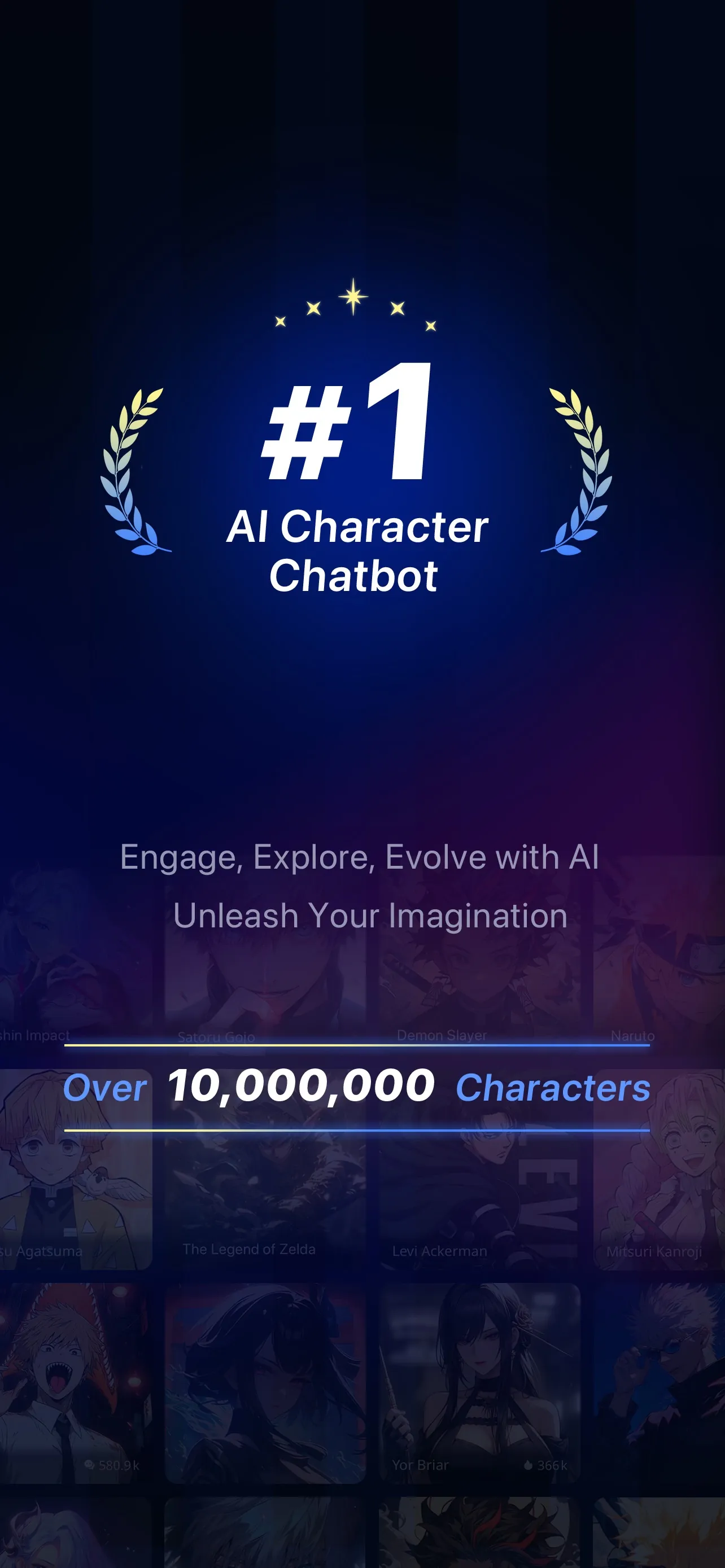 PolyBuzz: Chat with AI Friends iphone screenshot 1